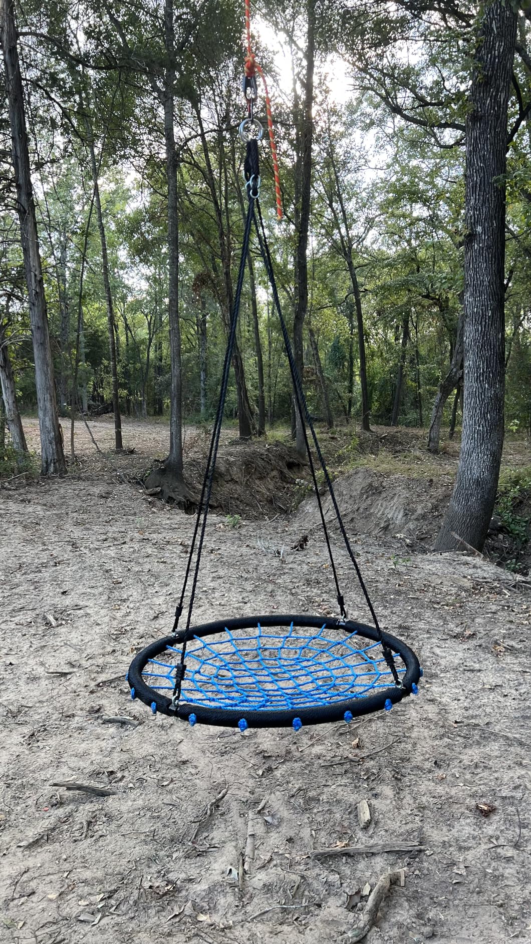 1/2 in x 200 ft Double Braid Polyester Arborist Rigging Rope, 48 Strands Heavy Duty Bull Rope for Tree Work, Climbing, Pulling, Logging, Swing, Orange customer photo 1