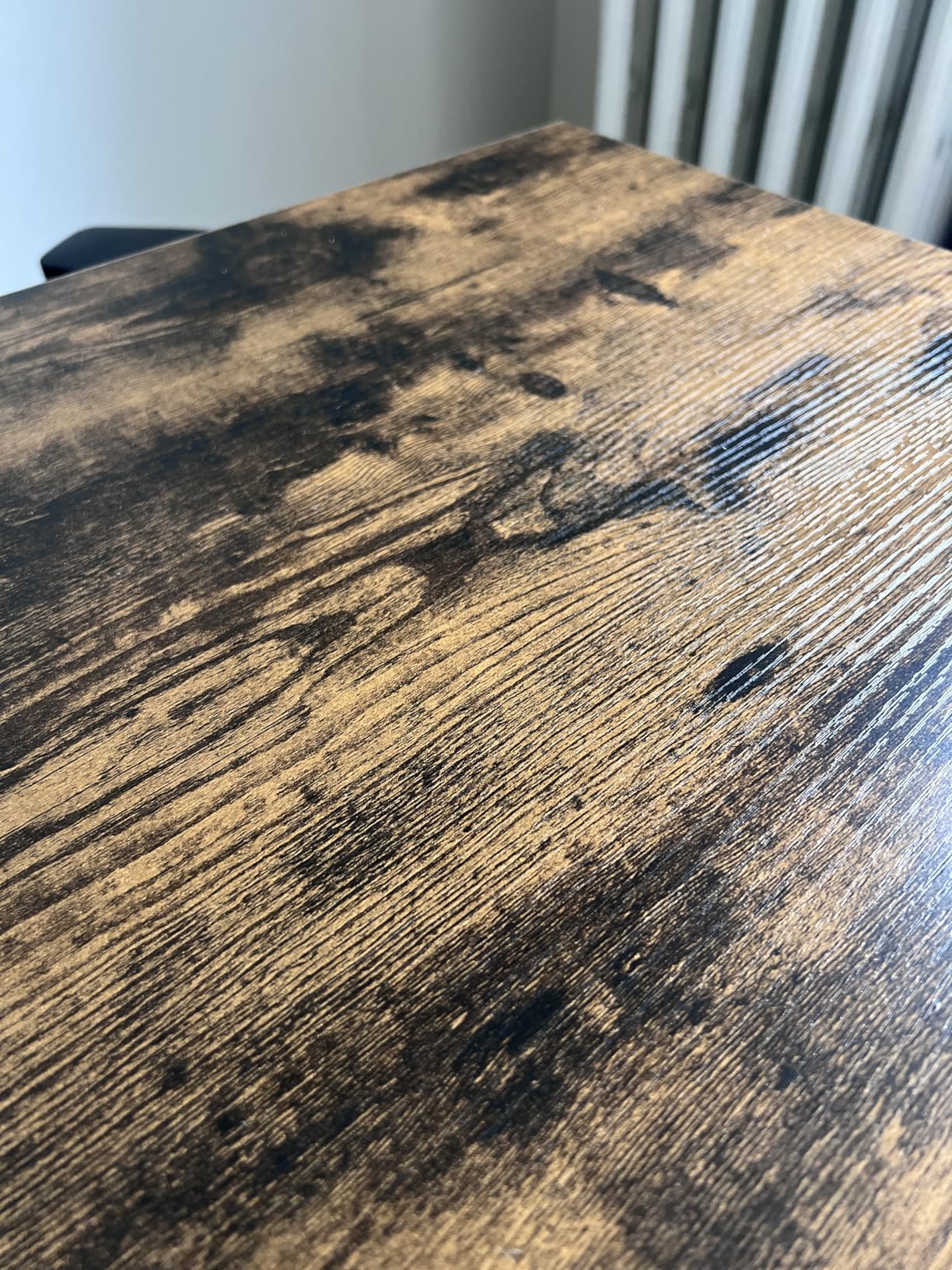 PayLessHere | 32 Inch Computer Desk | Brown | Office Desk with Metal Frame, Adjustable Feet | Water-Resistant, Scratchproof Surface | Sturdy Writing Table for Home Office or Study | Pack of 1 customer photo 2