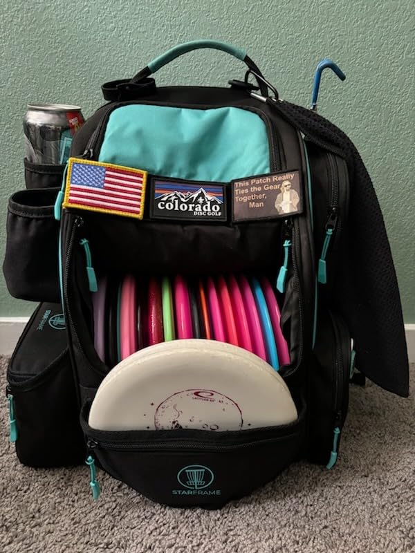 STAR FRAME Beast Disc Golf Bag With Cooler | 25+ Disc Frisbee Golf Backpack | 3-Can Insulated Cooler | Light Durable Gray Men Women Disc Golf Bag | Huge Storage & 12oz Can Holders customer photo 2
