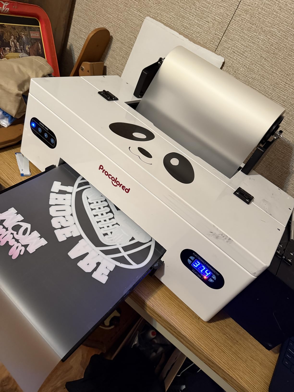 Procolored F13 Panda DTF Printer A3 L1800 Apparel Transfer Printing Machine T-Shirt Direct to Film with White Ink Circulation and Semi-Automatic Cleaning (Printer+Oven+Ink) customer photo 1
