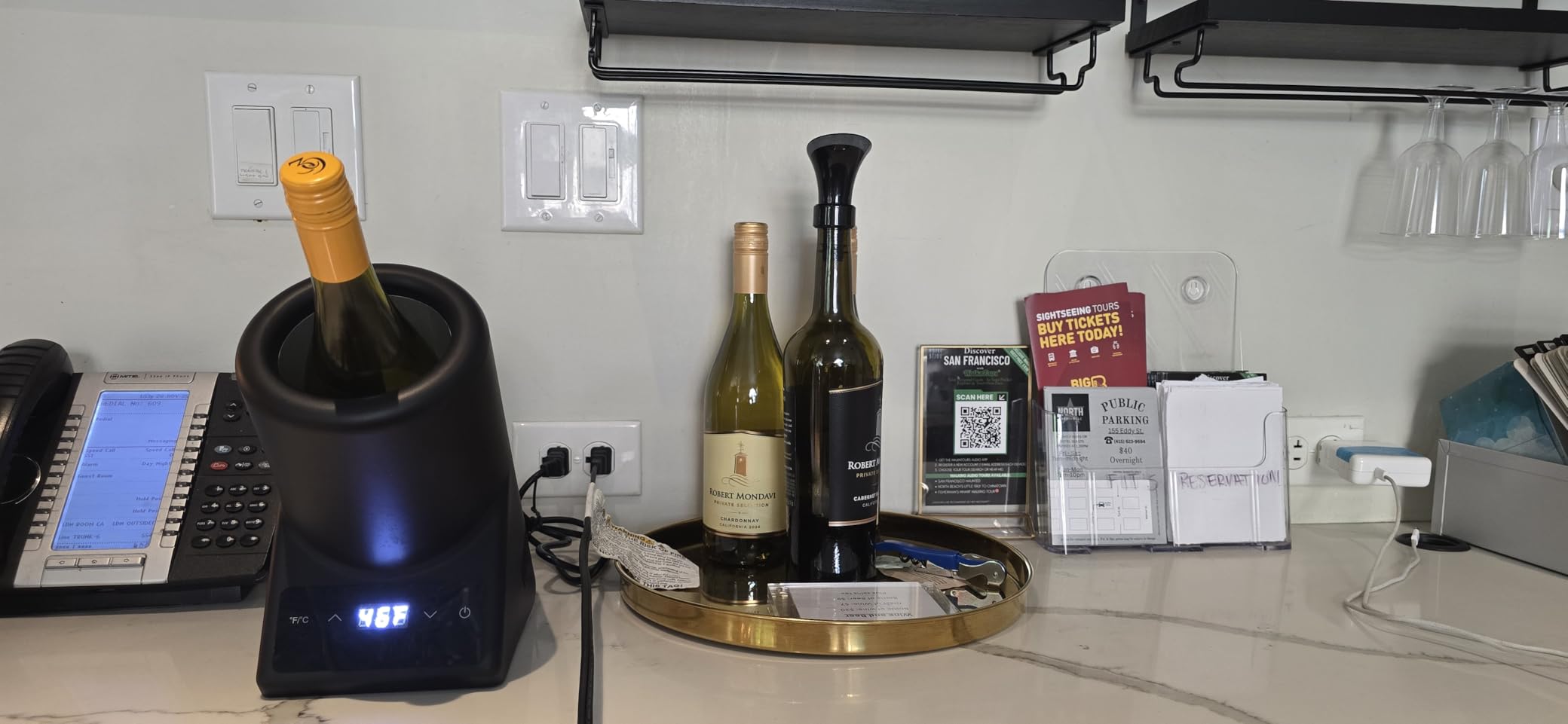 Wine Chiller Electric,Single Bottle Cooler for 750ml Wine or Some Champagne,Portable Cellars Keep Cold Up to 24h,Iceless Chiller at Poolside Party,Gift for Lover customer photo 1