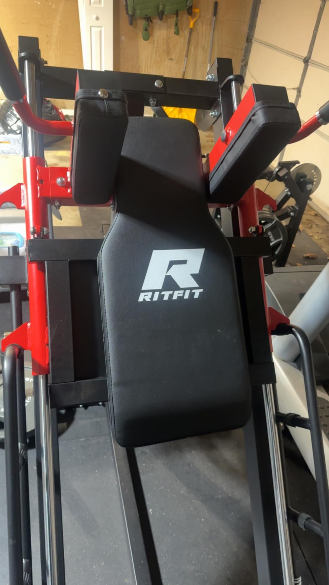 RitFit Leg Press Hack Squat Machine, Professional Adjustable Leg Press Machine for Home Gym with Linear Bearing, Specialty Hack Squat Machine for Full Lower Body Workout with Weight Storage Posts customer photo 1