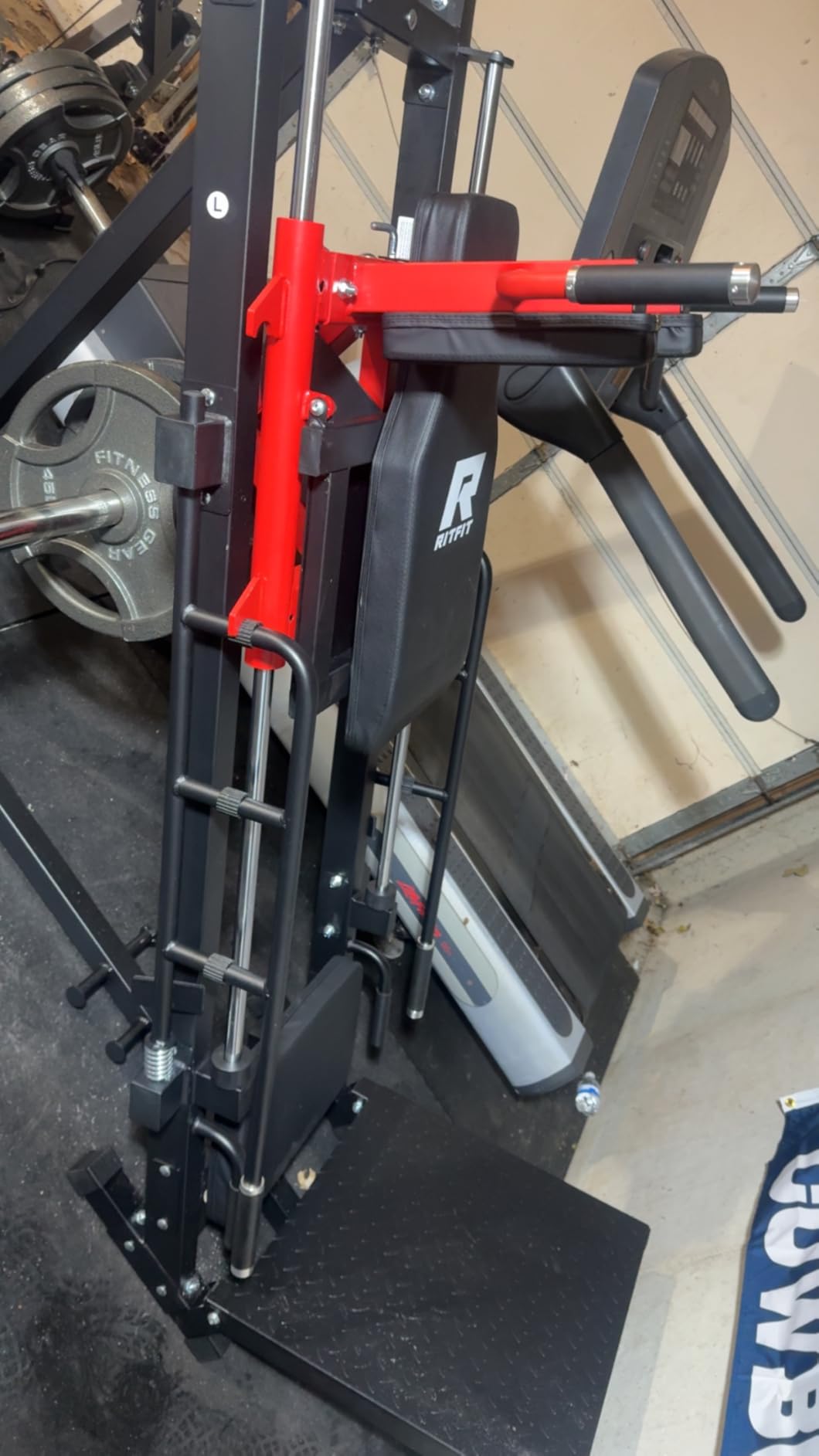 RitFit Leg Press Hack Squat Machine, Professional Adjustable Leg Press Machine for Home Gym with Linear Bearing, Specialty Hack Squat Machine for Full Lower Body Workout with Weight Storage Posts customer photo 2