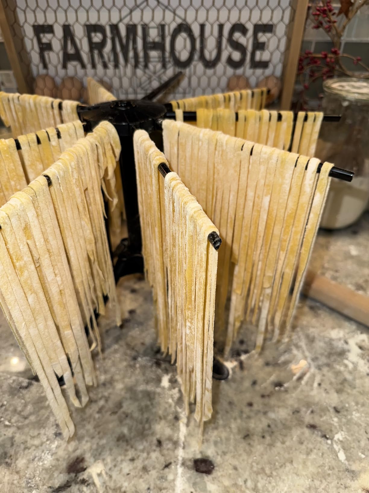 Imperia Pasta Maker Machine- 100% Made in Italy, Heavy Duty Steel Construction, Easy Lock Dial, Wood Grip Handle & Cleaning Brush- Fresh Homemade Italian Spaghetti Fettuccine or Lasagna (Classic Line) customer photo 2