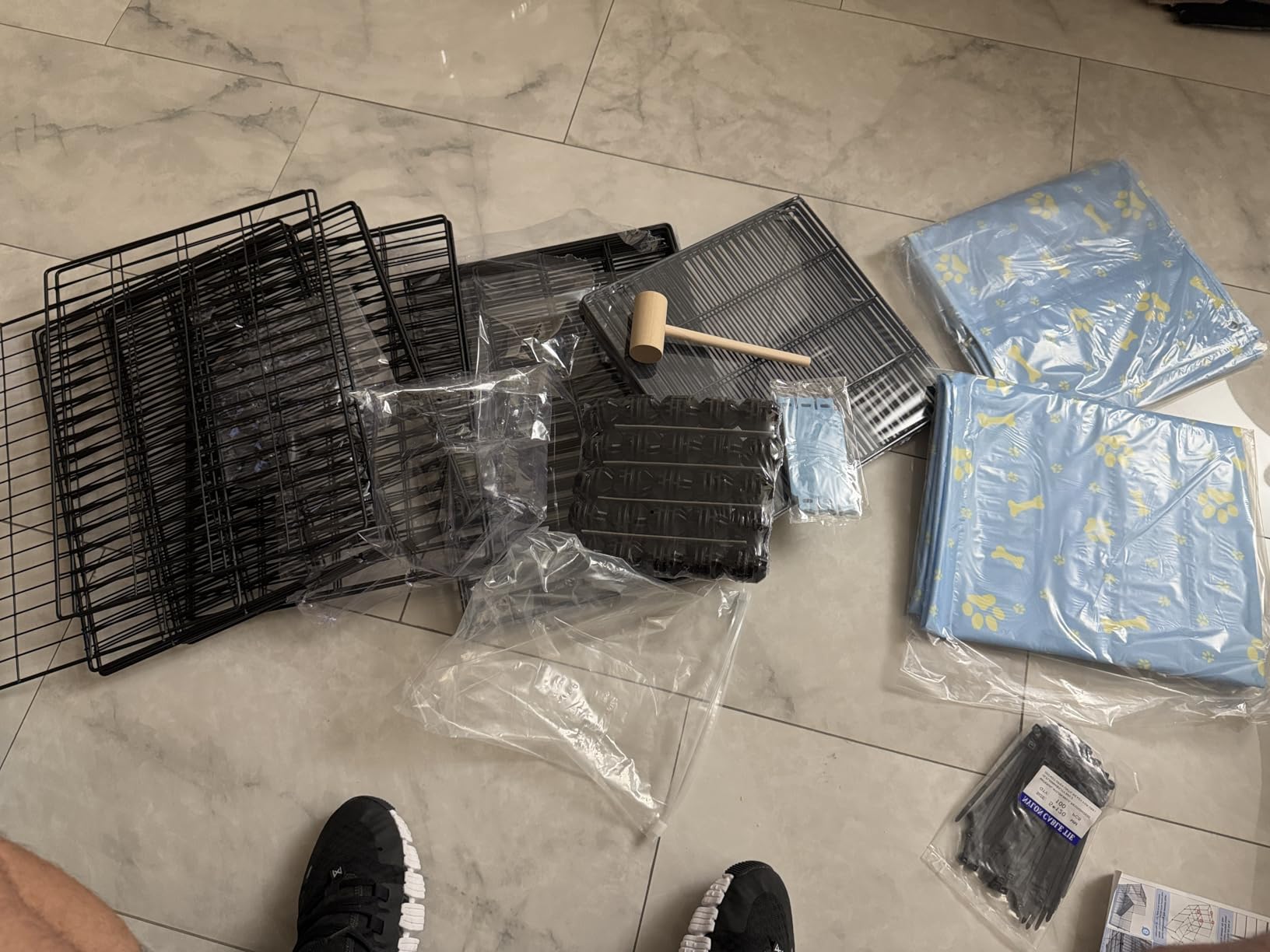 2-Story Guinea Pig Cages with Tarp, Large C&C Loft Cage for Rabbit Bunny Puppy Small Animal Indoor Dog Playpen Pet Exercise Enclosure, 25 Panels customer photo 1