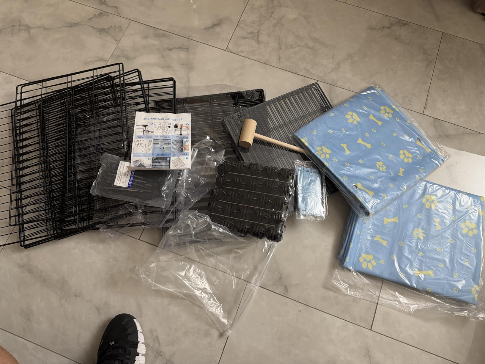 2-Story Guinea Pig Cages with Tarp, Large C&C Loft Cage for Rabbit Bunny Puppy Small Animal Indoor Dog Playpen Pet Exercise Enclosure, 25 Panels customer photo 2