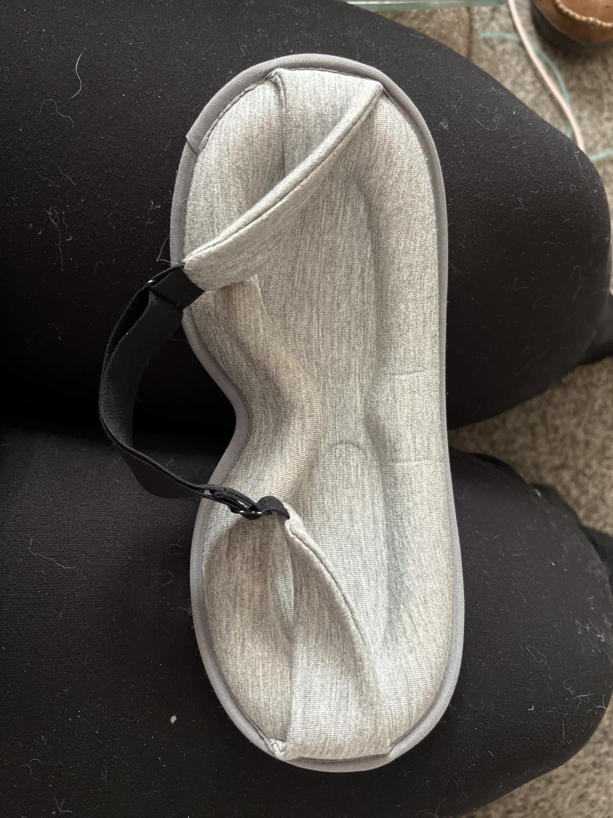 Weighted Eye Mask for Sleeping - Blackout Sleep Mask for Women Men, FACEMOON Lash Extension Eye Covers, Memory Foam, 3D Contoured, Airplane Travel Essentials, Blindfold for Meditation(Gray) customer photo 1