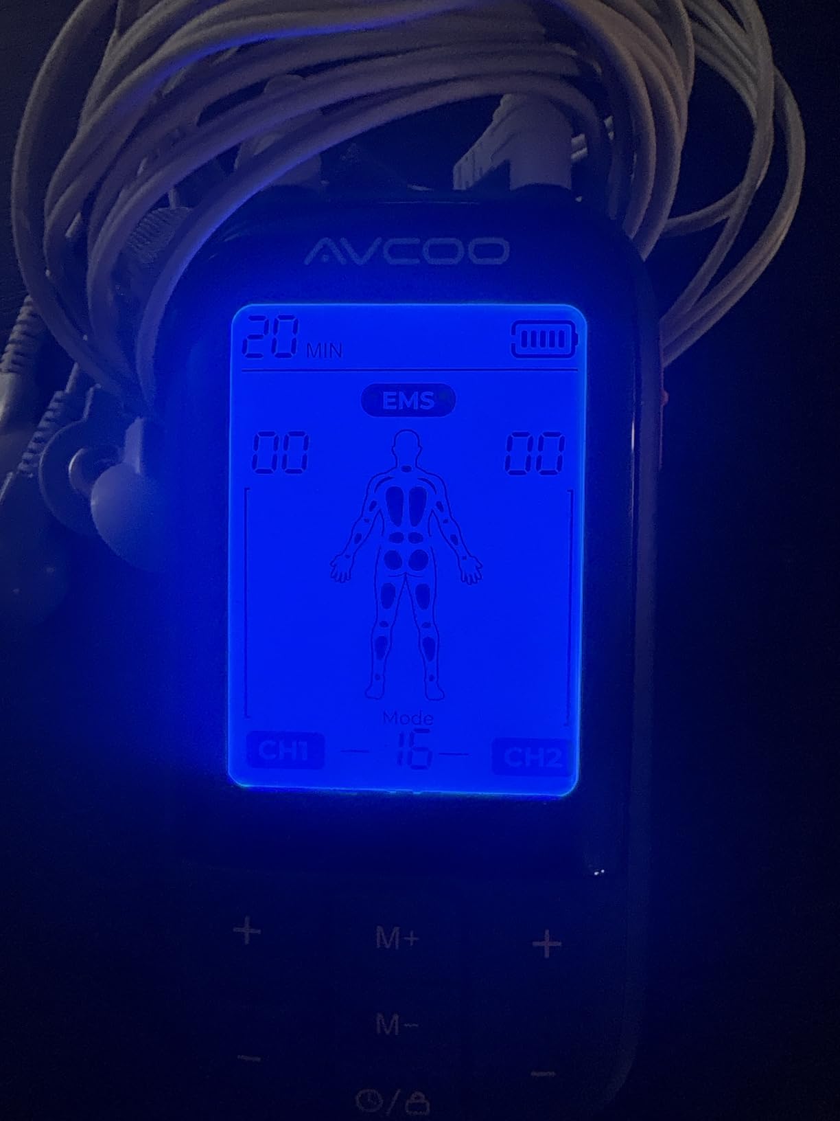 AVCOO 3-in-1 TENS Unit Muscle Stimulator with 30 Modes, 40 Intensities TENS Machine for Gradual Back Pain Relief Therapy, Rechargeable EMS Unit Massager with 12 TENS Electrode Pads, a Storage Bag customer photo 2