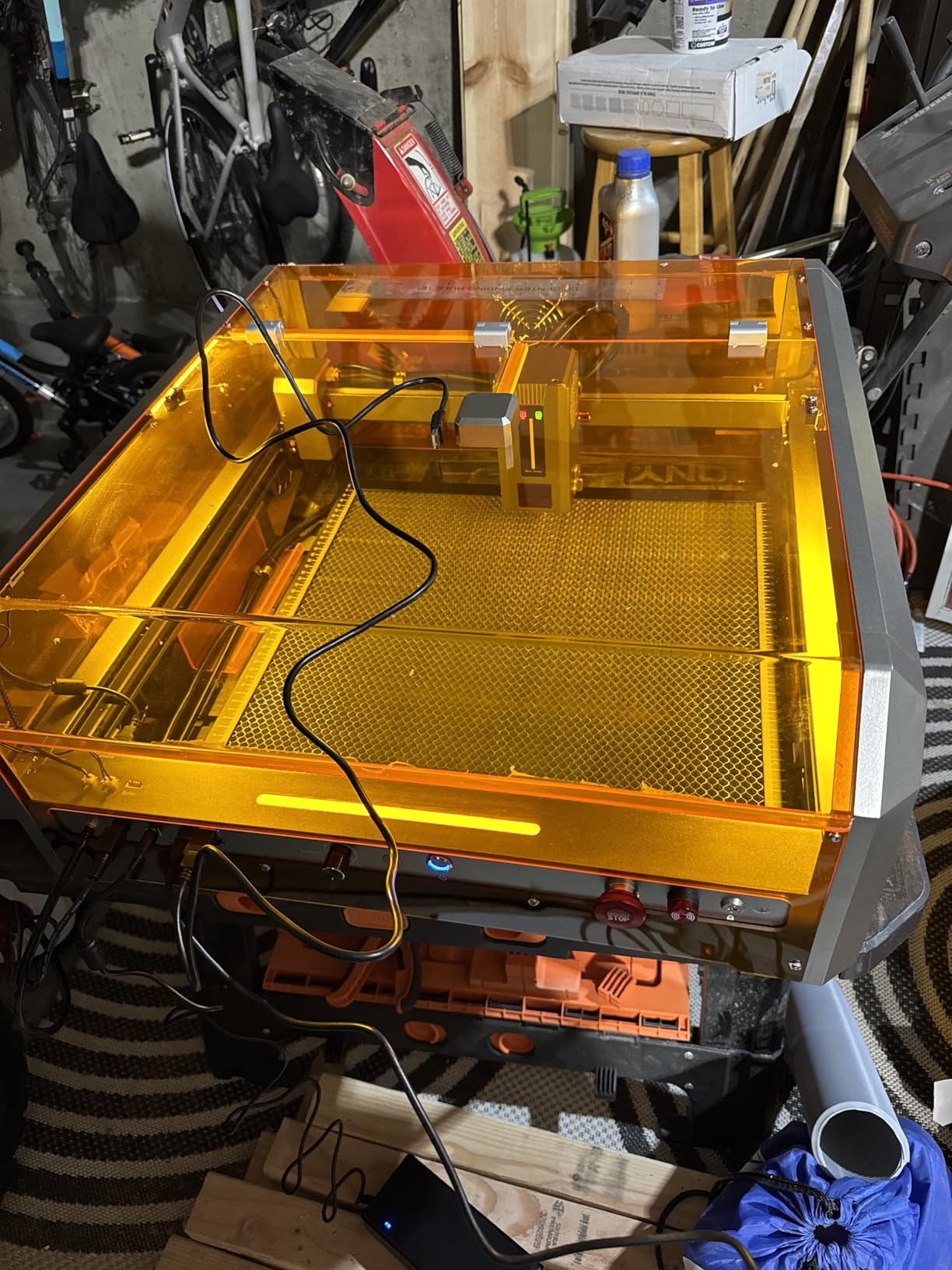 Genmitsu L8 Laser Engraver, 40W (40000mW) Power Output Laser Cutter, 40000mm/min All-in-one Laser Engraving Machine with Acrylic Enclosur, Air Assist Pump, Honeycomb, Camera, Safety Class 1 customer photo 1