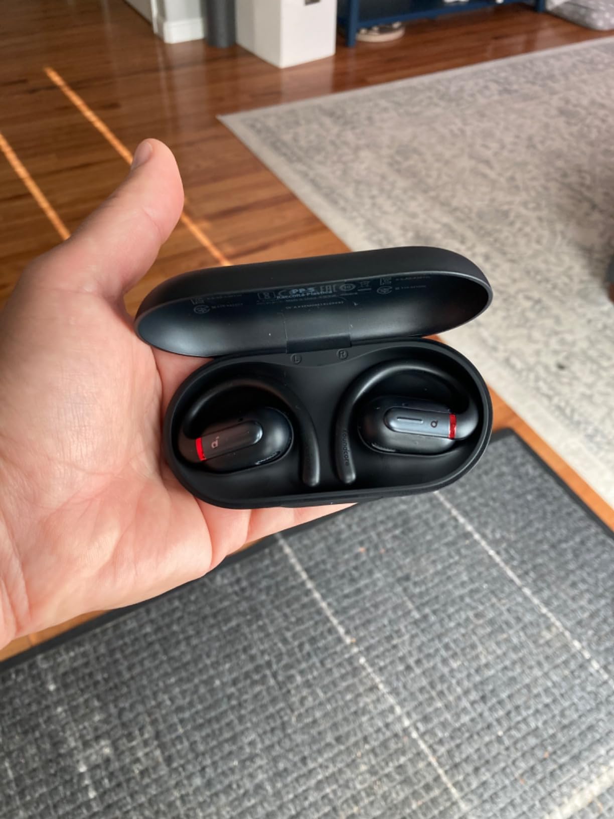 Soundcore by Anker V30i Open-Ear Headphones, Ultra-Comfort, Lightweight Design, Snug Fit, Ergonomic Ear Hooks, Robust Bass, 36H Playtime, Bluetooth 5.3, App Control, Clear Calls, Wireless Earbuds customer photo 1