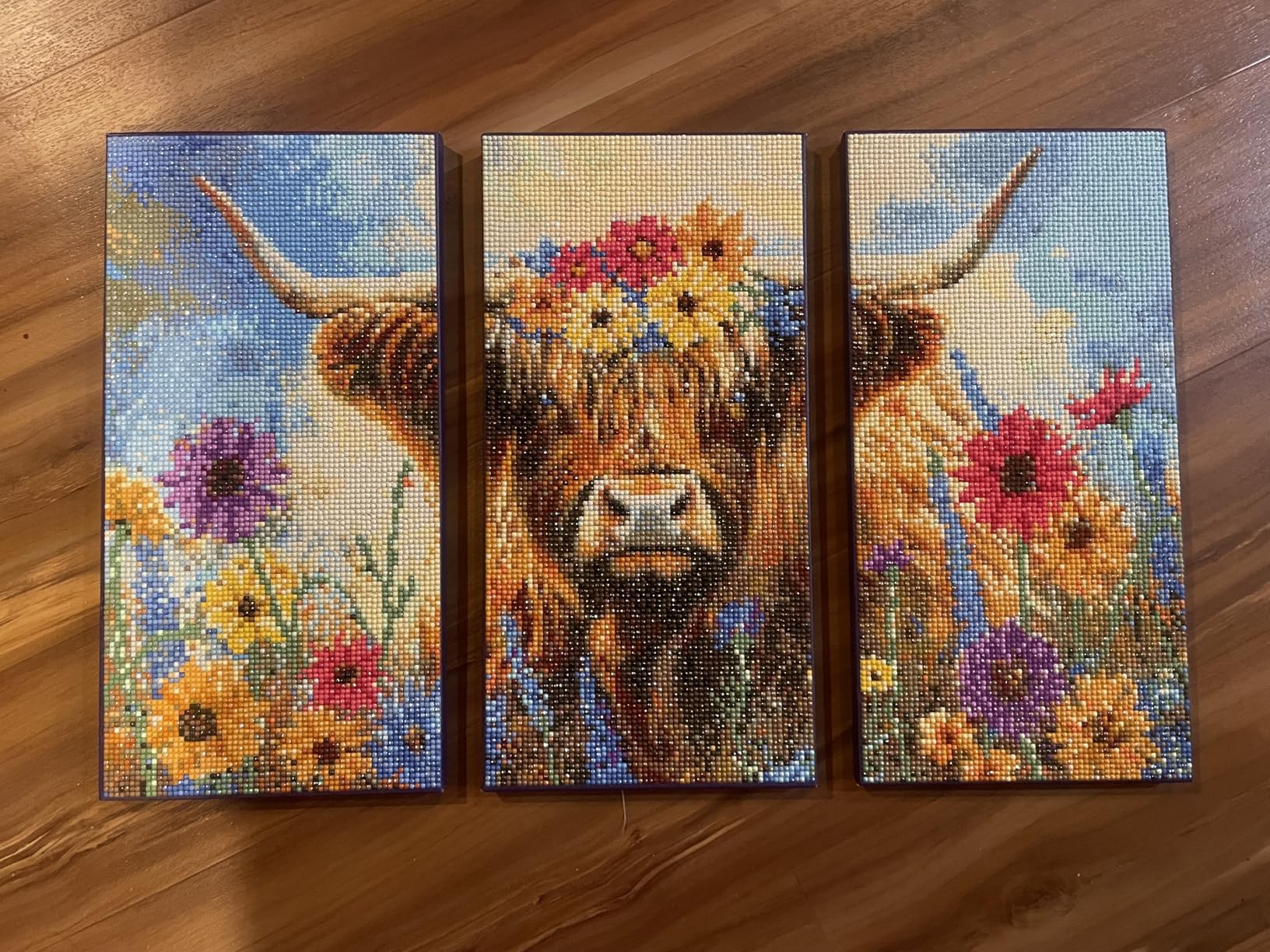 ArtSkills Diamond Painting Kit, Diamond Art on Framed Canvas with Gem Storage Case and Accessory Kit, Beach, 3 Stretched Canvas Panels, 14