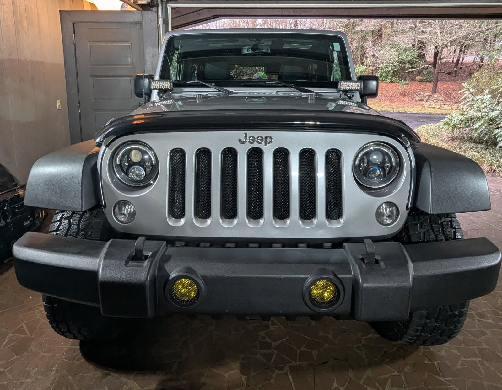 NAOEVO 7 Inch LED Light Bar, 240W 24,000LM Offroad Fog/Driving Lights LED Pods with 2 Leads Wiring Harness Kit, Spot Flood Combo Beam, Work for Truck Boat UTV ATV, 2-Pack (White) customer photo 1
