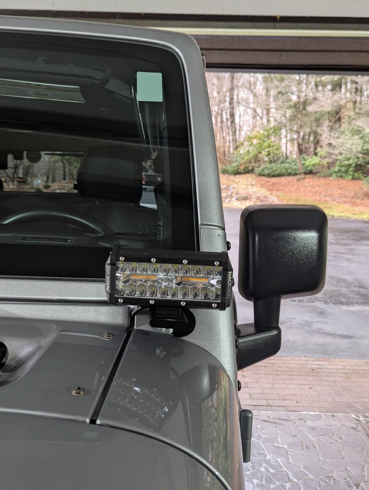 NAOEVO 7 Inch LED Light Bar, 240W 24,000LM Offroad Fog/Driving Lights LED Pods with 2 Leads Wiring Harness Kit, Spot Flood Combo Beam, Work for Truck Boat UTV ATV, 2-Pack (White) customer photo 2