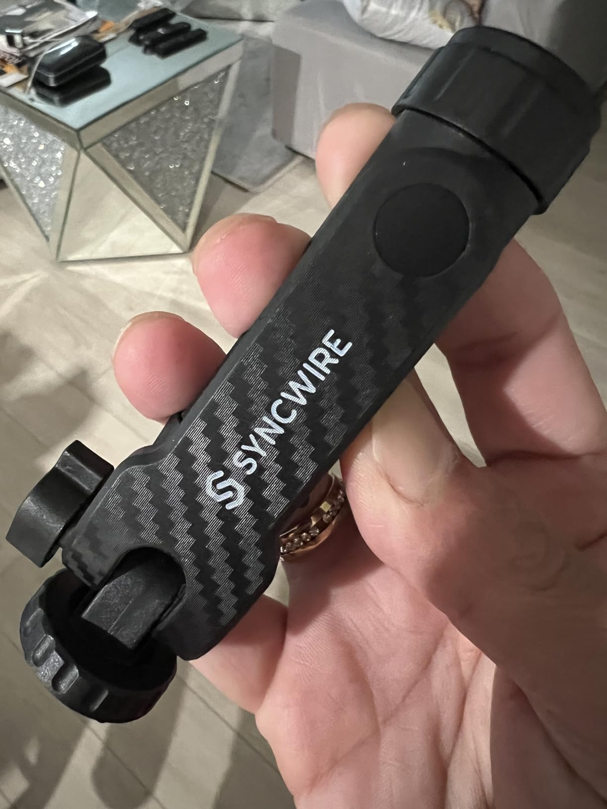 SYNCWIRE Tripod Phone Mount, Universal Smartphone Mount Adapter with 2 Cold Shoe and 1/4