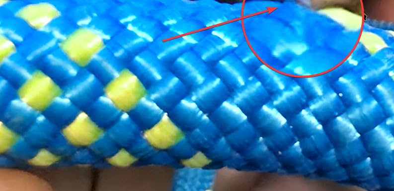 1/2 Inch Arborist Rigging Rope (150 Ft) | 9,000 lbs MBS Double Braid Polyester Bull Rope | ASTM F2116 Certified Static Line for Tree Removal, Heavy Limb Lowering & Utility Hoisting - Blue customer photo 1