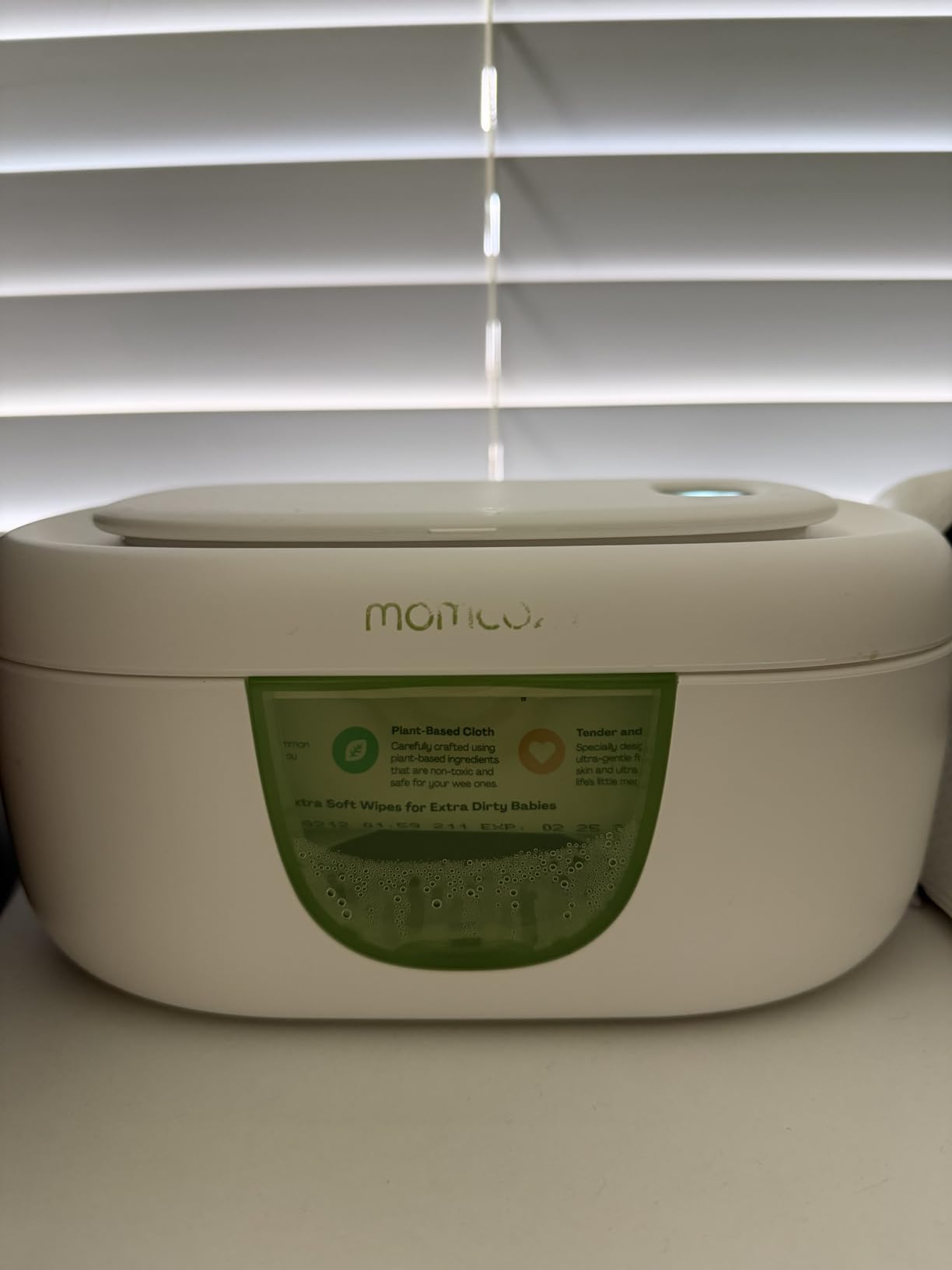 Momcozy Baby Wipe Warmer, Innovative Spring Design, Large Capacity Wipes Dispenser, Fast and Even Heating, 4 Modes of Temperature Heating Control, Diaper Wipe Warmer with Night Light customer photo 2