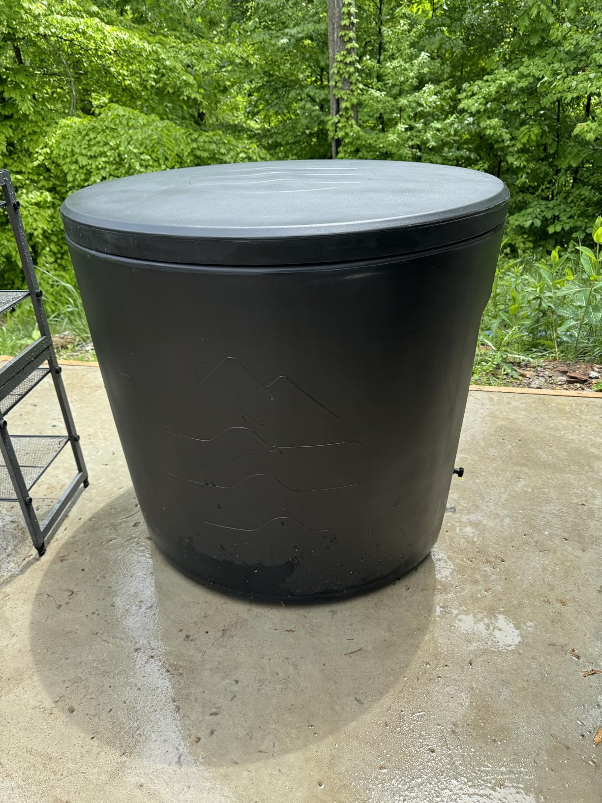 Ice Barrel Bathtub (300 Model) - Cold Plunge Tub Insulated Freestanding Cold Therapy Training Cold Tub for Athletes with Built in Chiller Ports - Portable Bath Tub Spa for Ice Baths (Charcoal Black) customer photo 1