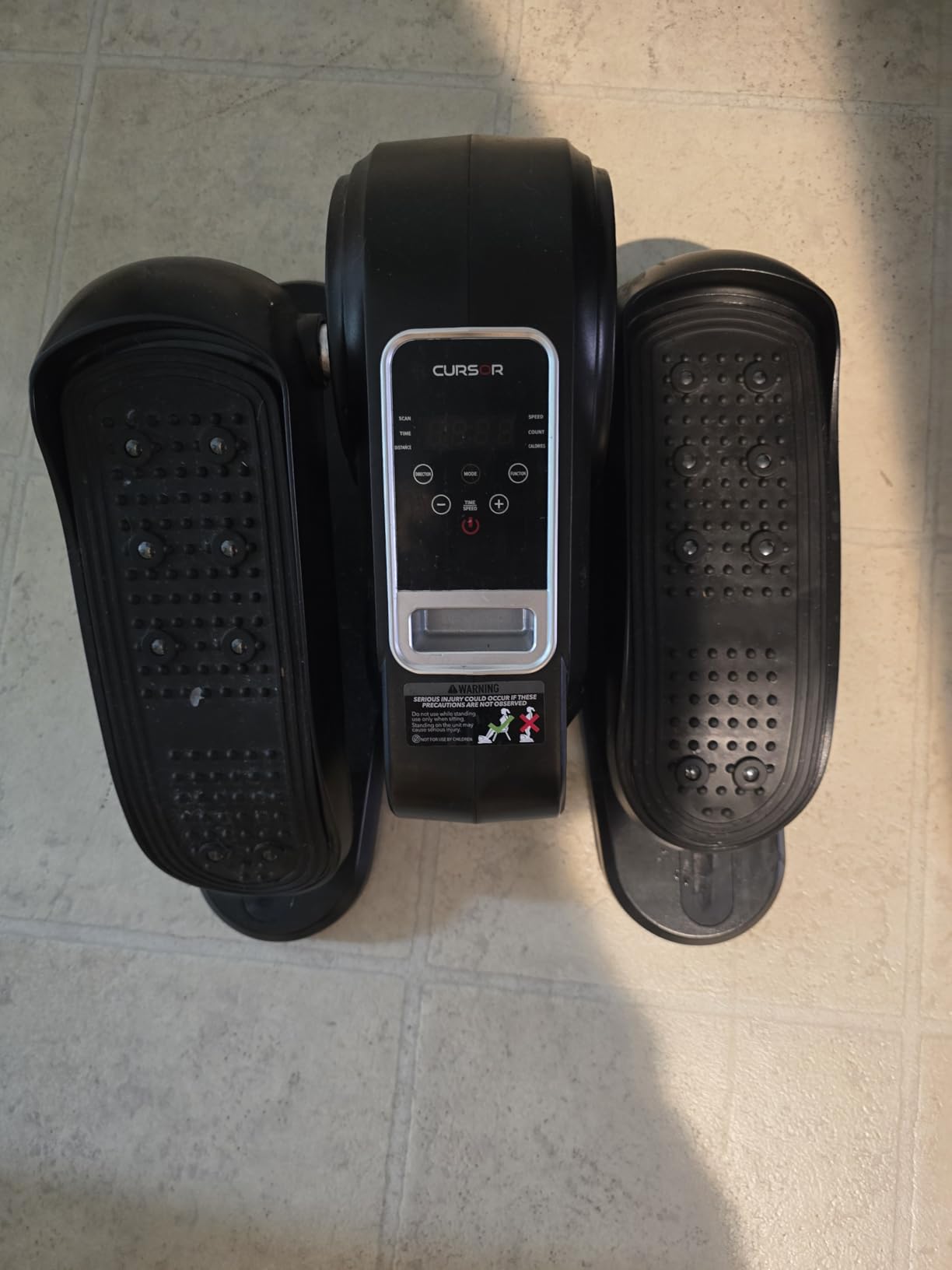 Under Desk Elliptical Machine, Electric Seated Pedal Exerciser, Mini Elliptical Leg Exerciser with Remoter, 12 Level Speeds, Forward & Reverse Direction, Manual & Auto Mode for Home Office customer photo 1