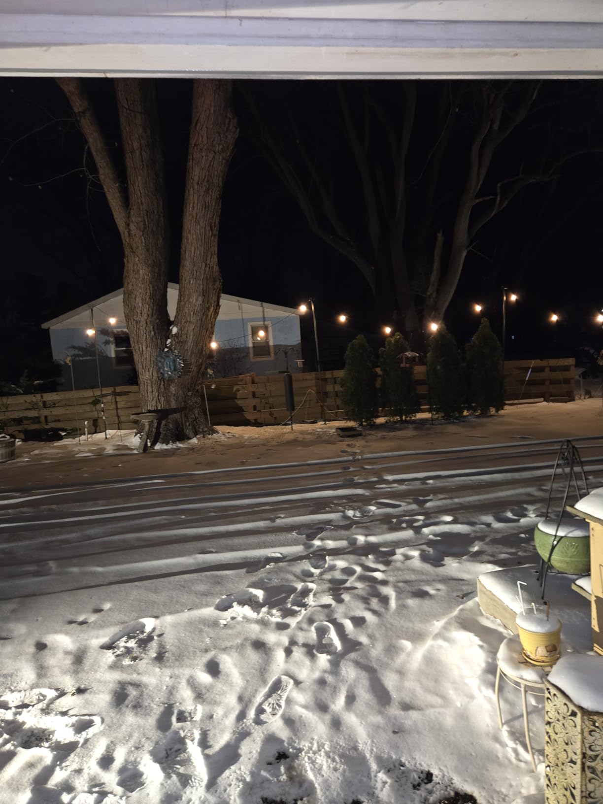 addlon 100FT LED Outdoor String Lights with Remote Waterproof Patio Lights with Shatterproof ST38 Replaceable Bulbs, Dimmable Outside Hanging Light Connectable for Porch, Backyard customer photo 1