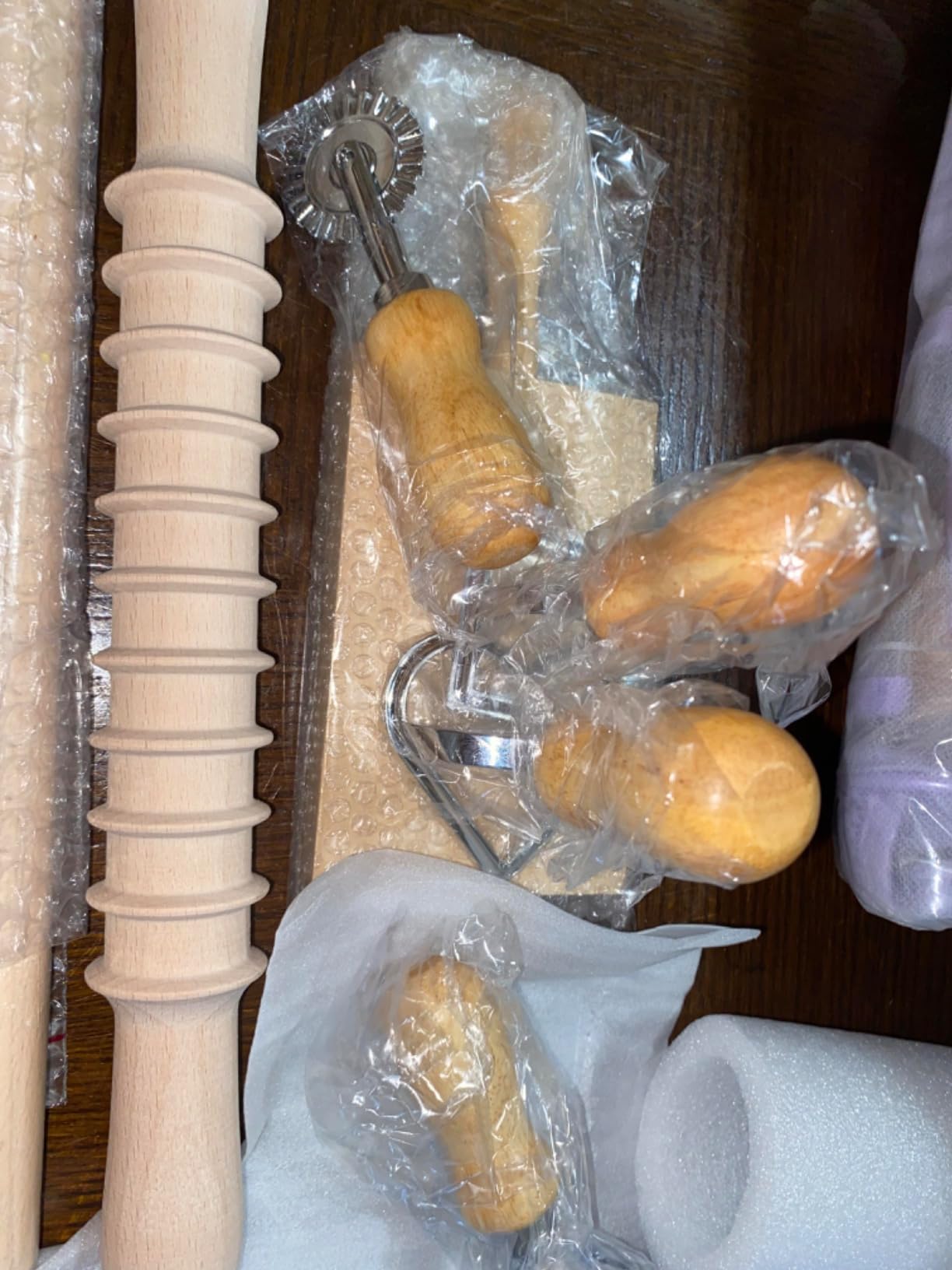 9 Pcs Gnocchi Pasta Making Tools kit - Gnocchi Board, Pasta Cutter, Ravioli Stamp, Wood Threaded Pasta Roller Pin Set, Noodle and Dumplings Maker, Homemade Kitchen Gift for Pasta Lovers customer photo 1