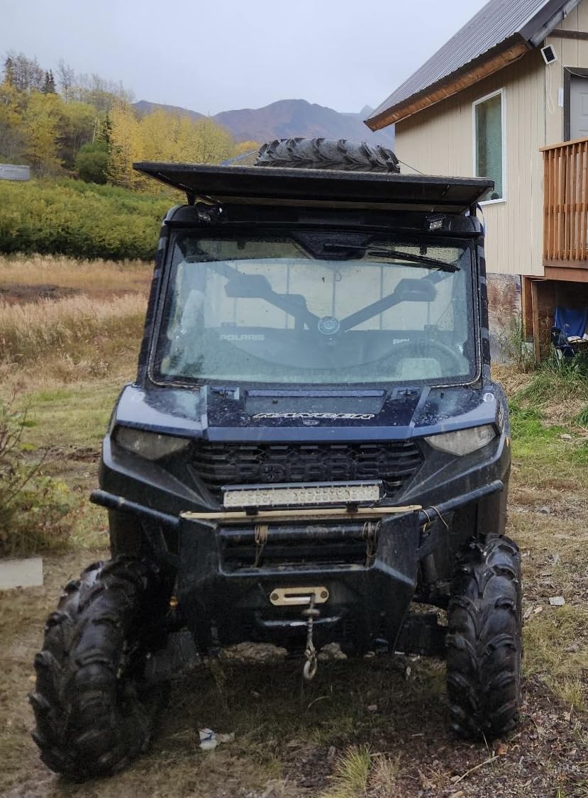 NAOEVO 12Inch LED Light Bar and 2PCS 4Inch LED Pod Lights, 420W 42000LM LED Fog/Driving/Off Road Lights Bar, Spot Flood Combo LED Light Bar with Wiring Harness Kit-3 Lead for Truck ATV Boat customer photo 1