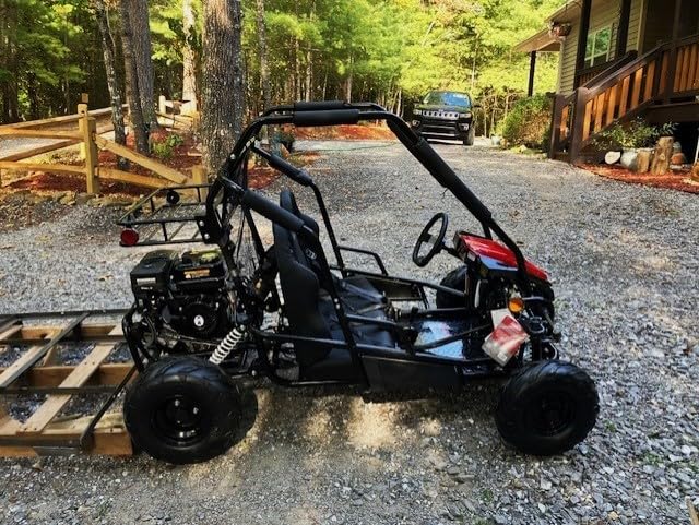 Coleman Powersports GK200 196cc Gas Powered Dual Seat Go-Kart, Reverse Gear, Adjustable Suspension, 275 lbs Maximum Load, Off Road Adventure Vehicle customer photo 1
