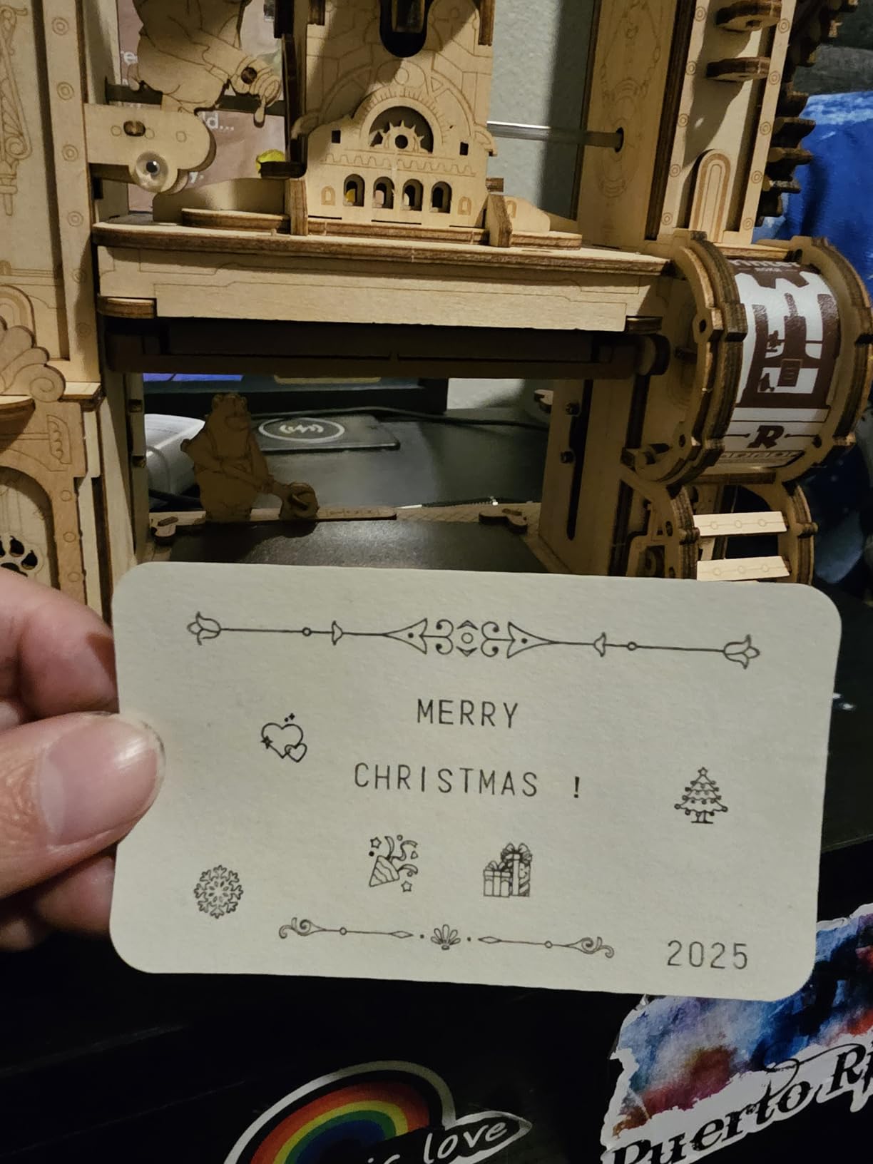 ROKR 3D Puzzle for Adults, Wooden Puzzles Classic Printing Press Model Building Kits, DIY Wood Crafts Cool Toys for Birthday, STEM Hobbies for Women Men (LK602) customer photo 2