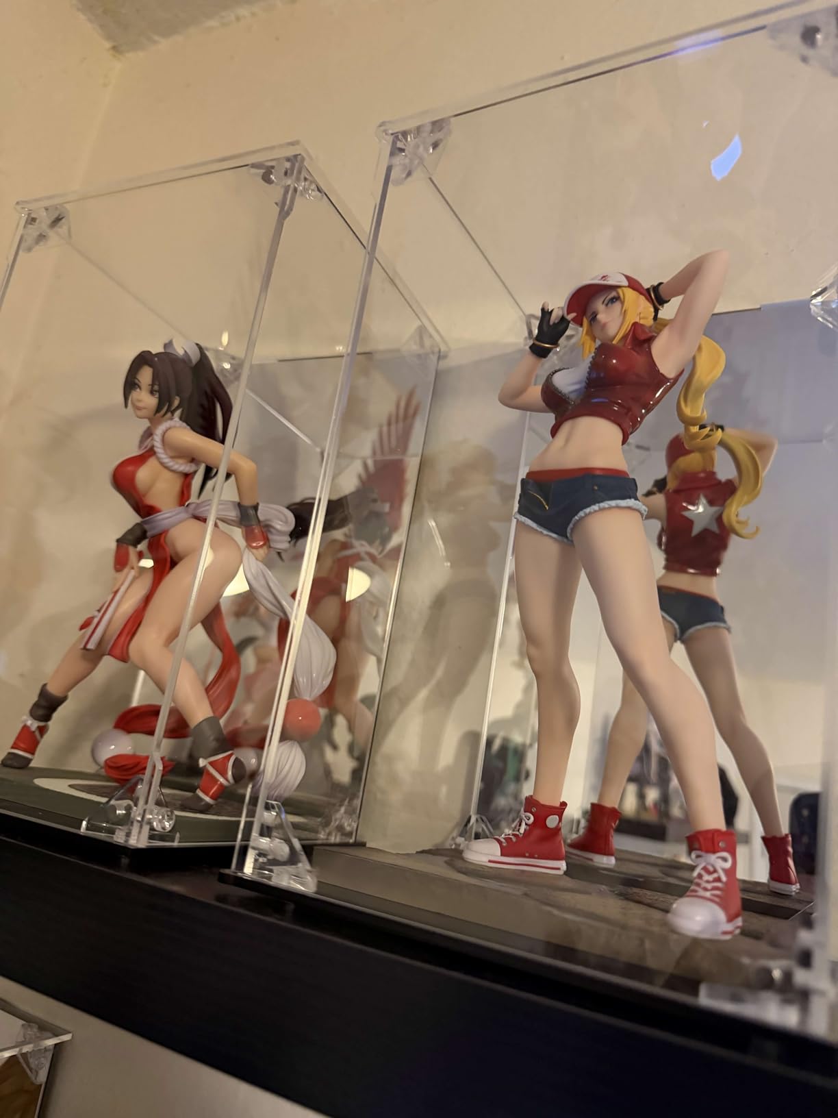 Acrylic Display Case for Collectibles Assemble Clear Acrylic Display Box with Mirrored Back, Alternative Glass Case for Action Figures Lego Model Doll Toys Display (6x6x10 inch; 15x15x25 cm) customer photo 1