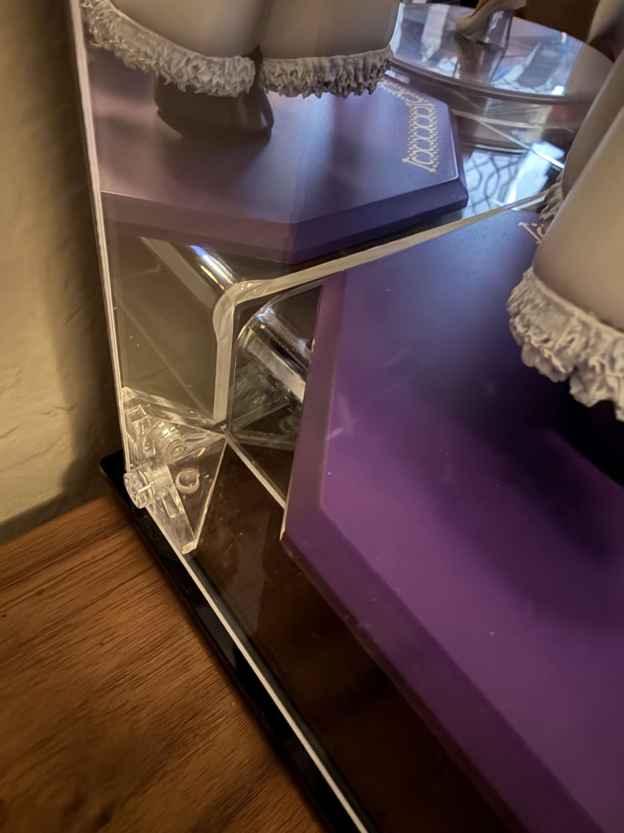 Acrylic Display Case for Collectibles Assemble Clear Acrylic Display Box with Mirrored Back, Alternative Glass Case for Action Figures Lego Model Doll Toys Display (6x6x10 inch; 15x15x25 cm) customer photo 2