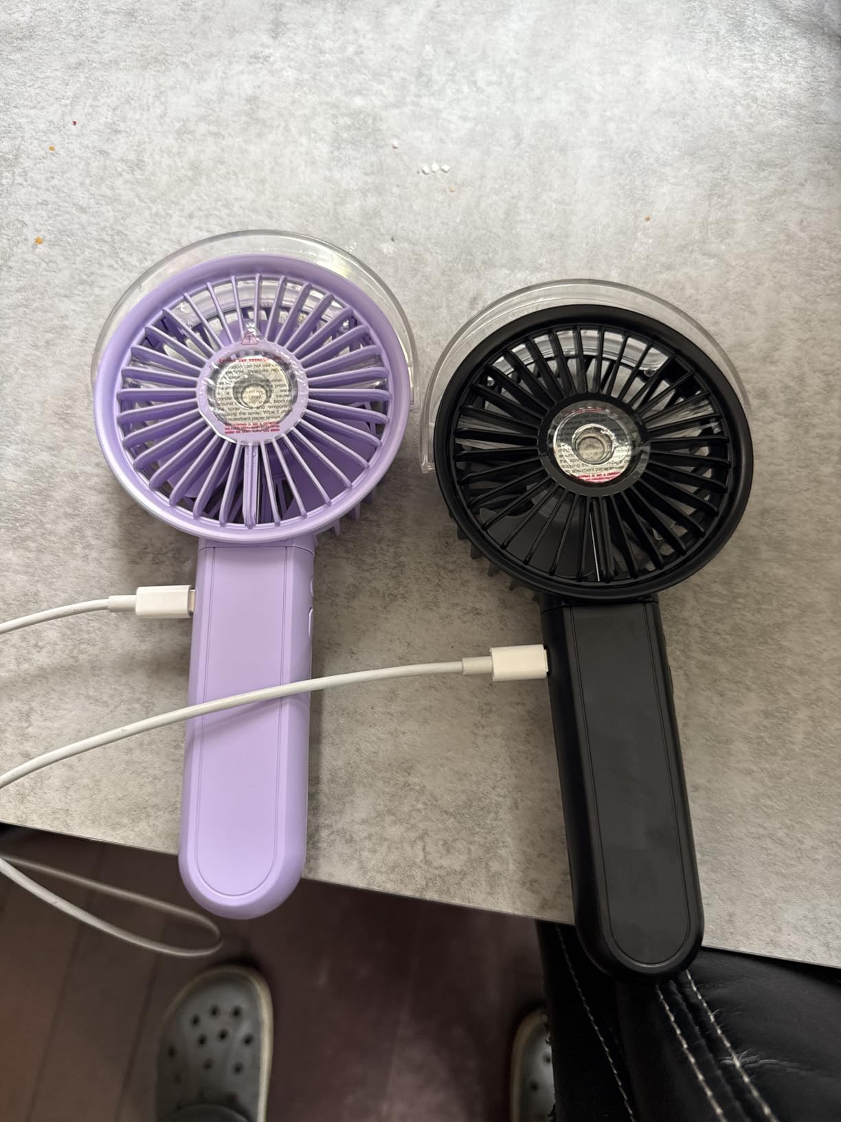 SWEETFULL Portable Misting Fan - 180 Degree Foldable Handheld Personal Fan with Mist Spray, 3 Speeds, 30ml Water Tank, USB Rechargeable for Travel, Outdoors, Makeup, Camping, Home, and Office Use customer photo 1