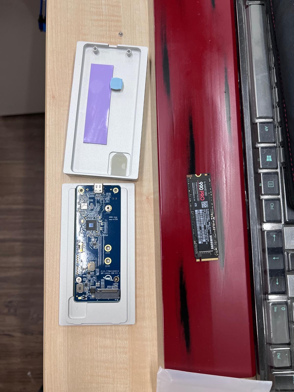 OWC 2TB Express 1M2 40Gb/s Portable NVMe SSD USB4 (Thunderbolt Compatible/USB-C) Ultra Fast External SSD Drive with Aluminum Heat Sink Enclosure customer photo 2