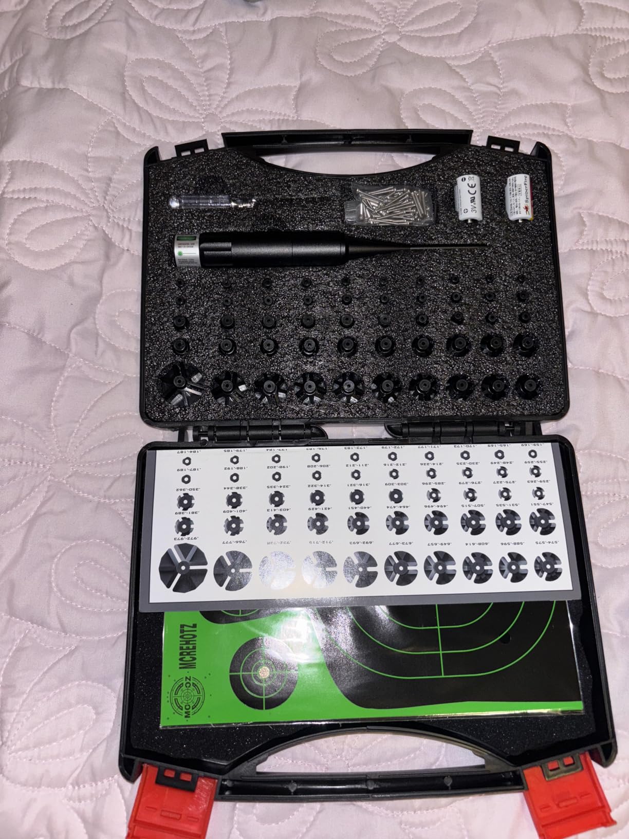 Professional Laser Bore Sighting Kit： Green or Red Bore Sight with 50 Adapters - Multiple Caliber Bore Sighter Perfectly Choice for All Gun - .17 Cal to 12GA Rifle Pistol Boresighter customer photo 1