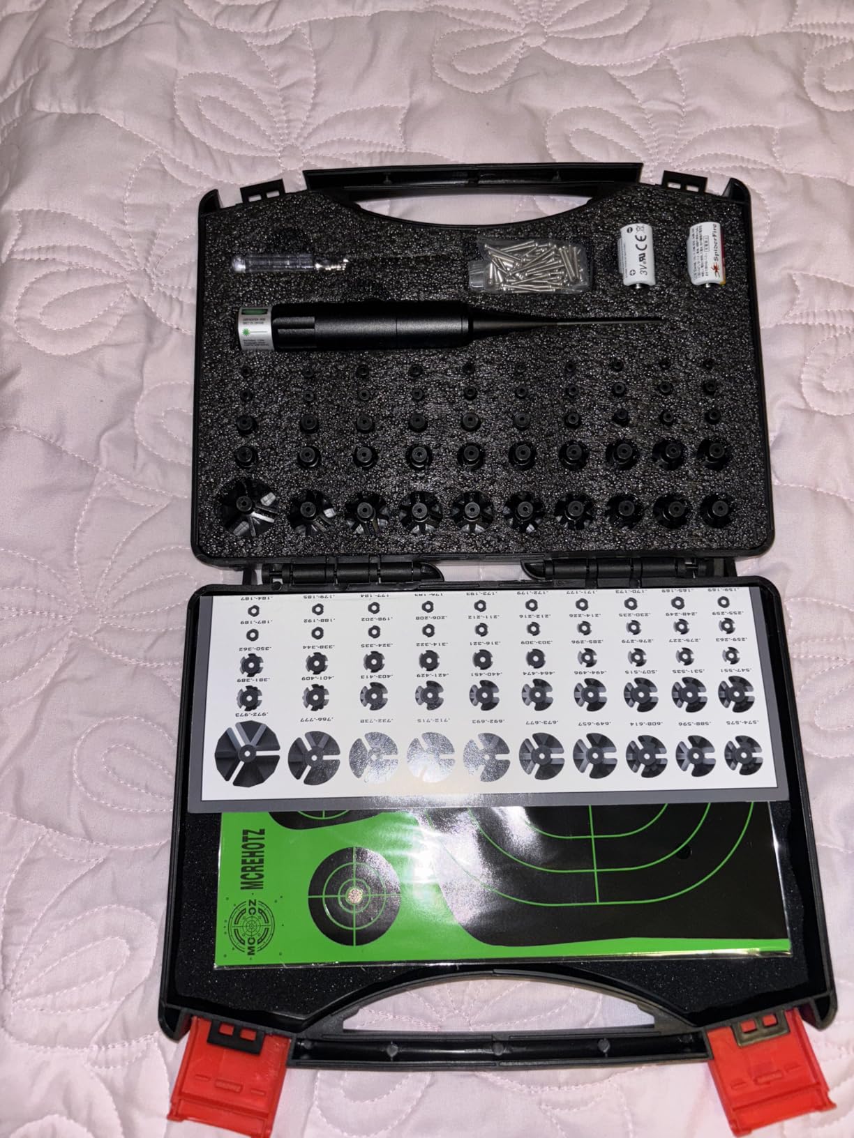 Professional Laser Bore Sighting Kit： Green or Red Bore Sight with 50 Adapters - Multiple Caliber Bore Sighter Perfectly Choice for All Gun - .17 Cal to 12GA Rifle Pistol Boresighter customer photo 2