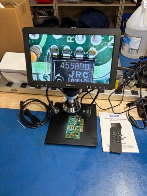 TOMLOV DM9 Max Digital Microscope: 20MP 10.1