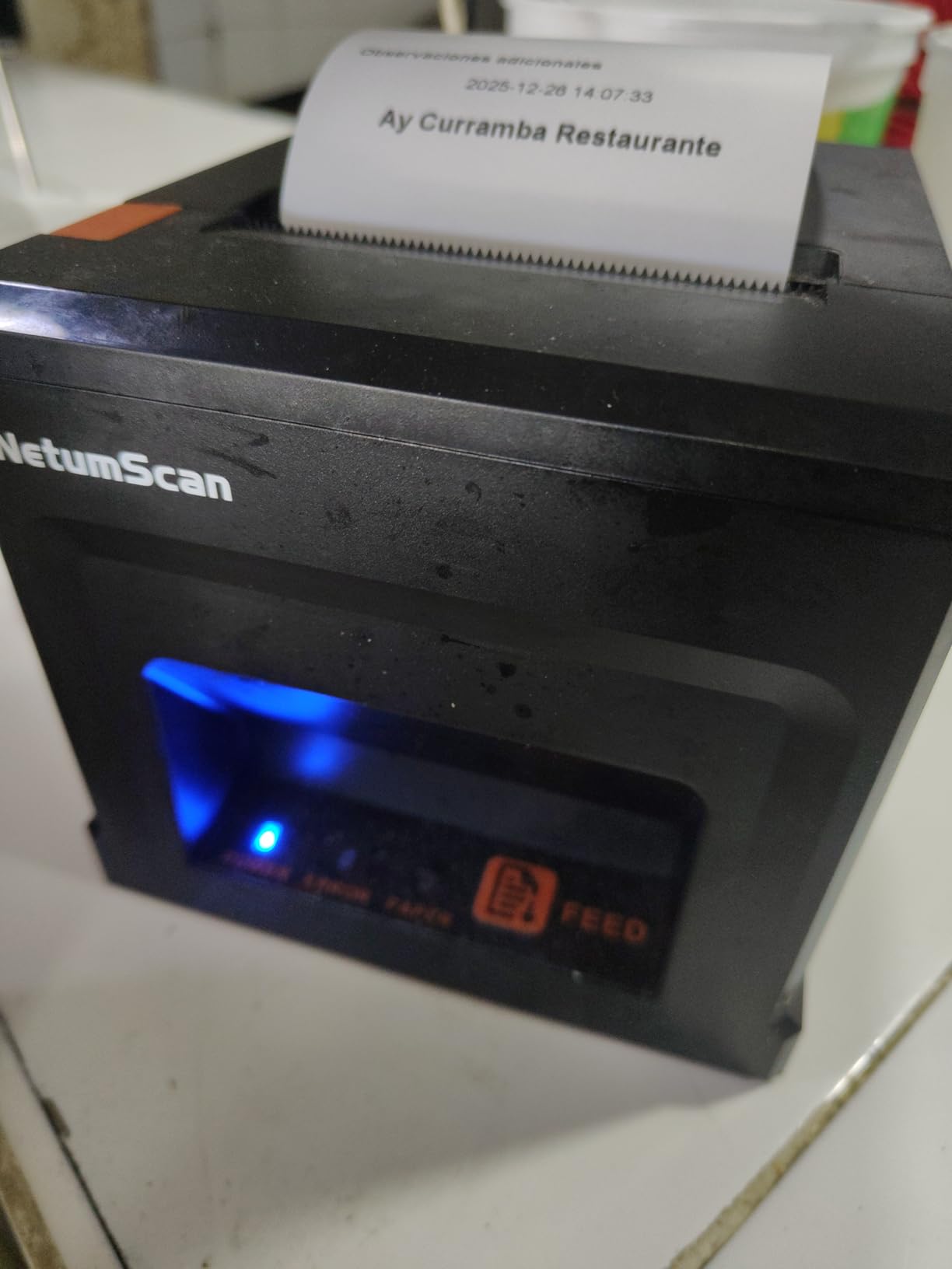 NetumScan 80mm POS Receipt Printer 300mm/s USB Thermal Receipt Printer with Auto Cutter Cash Drawer, USB Ethernet Interface,Support Windows/Mac/Linux, Restaurant Kitchen Printer for ESC/POS,NS8360L customer photo 1