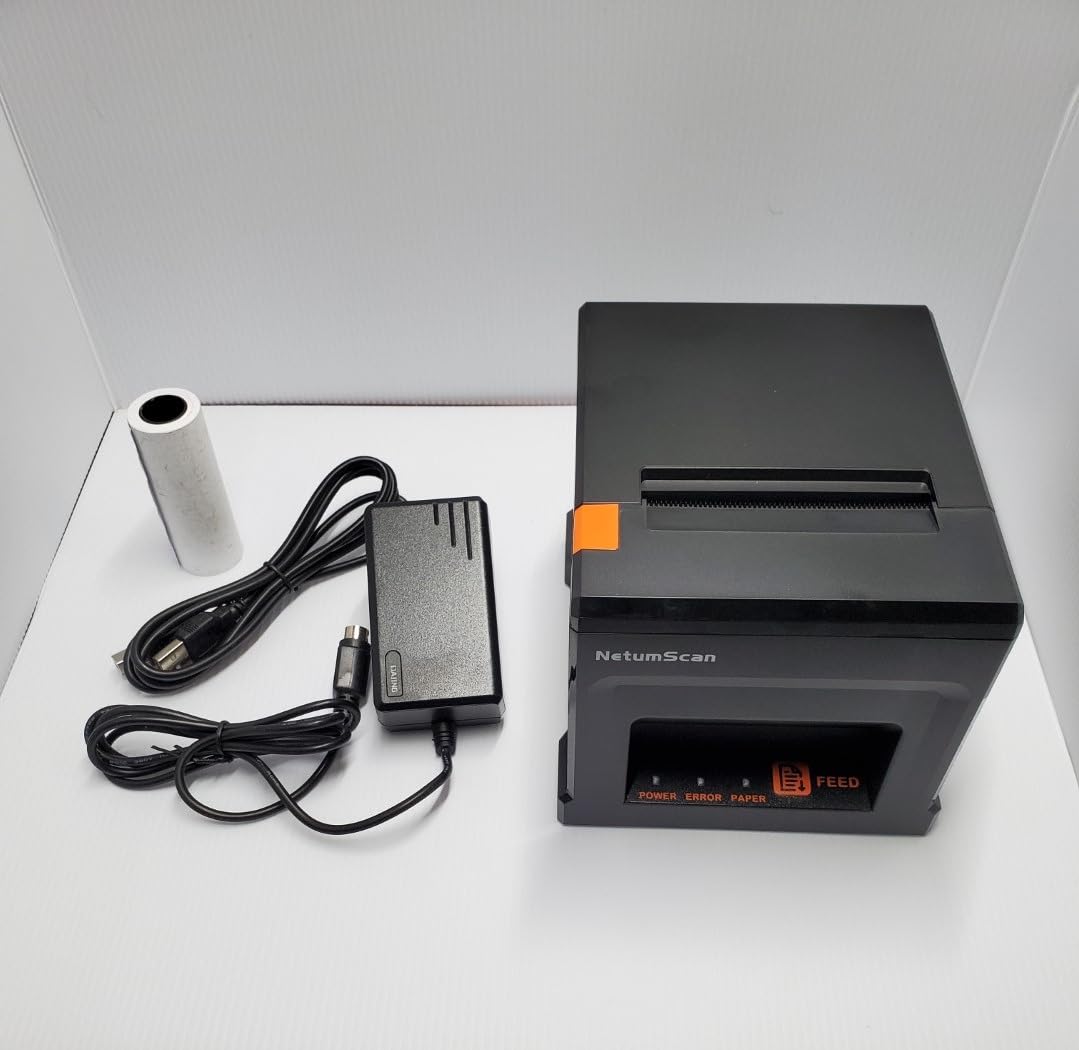 NetumScan 80mm POS Receipt Printer 300mm/s USB Thermal Receipt Printer with Auto Cutter Cash Drawer, USB Ethernet Interface,Support Windows/Mac/Linux, Restaurant Kitchen Printer for ESC/POS,NS8360L customer photo 2