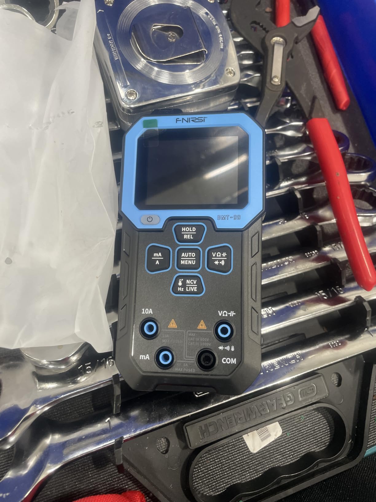 FNIRSI DMT-99 Digital Multimeter 9999 Counts TRMS, Rechargeable Auto-Ranging Volt Meter with Recording and Monitoring Data Mode, Resistance, Capacitance, Diode, Frequency, NCV, Current Voltage Tester customer photo 2