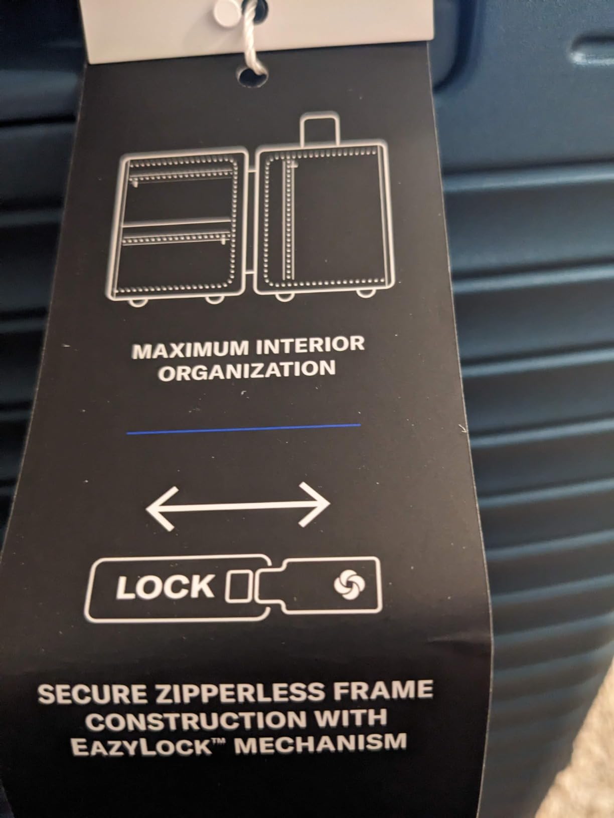 Samsonite Framelock Max Hardside Luggage with Spinner Wheels, Lightweight zipper-less (Asphalt Black, Large Spinner) customer photo 1