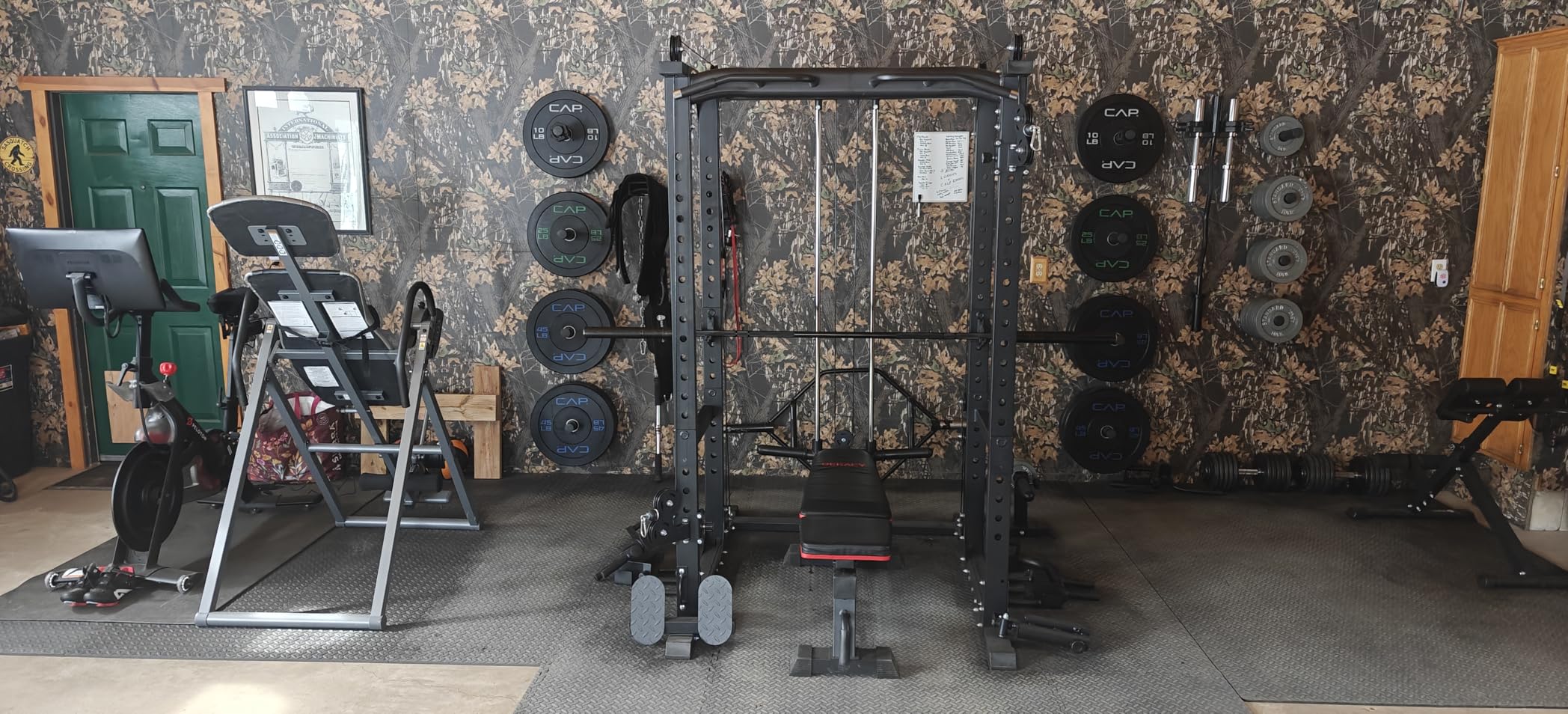 Wall Mounted Weight Plate Holder, Weight Rack Storage for 2