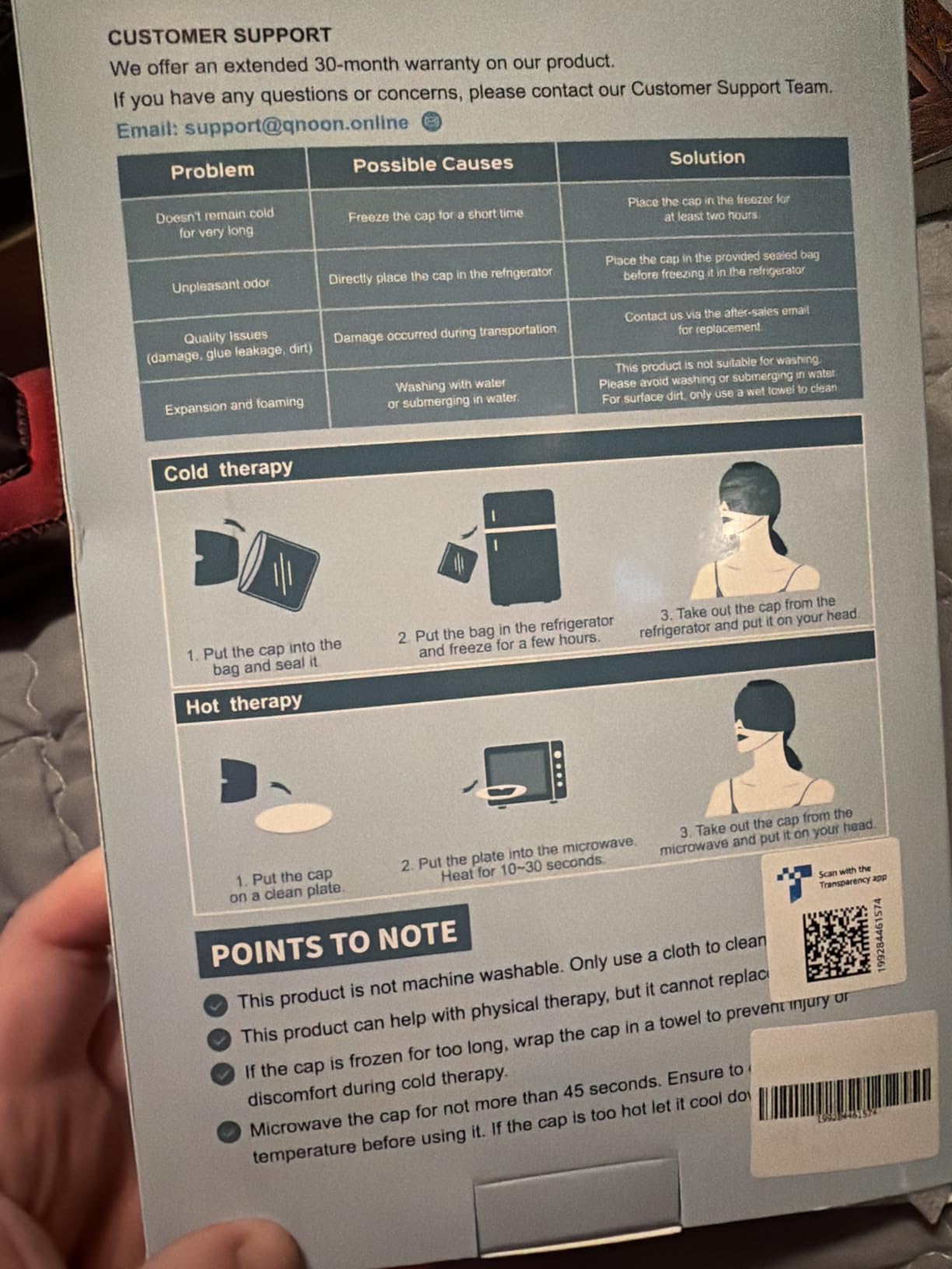 Migraine Relief Cap, Headache Relief Cap Mask Products, Cooling Odorless Gel Ice Head Wrap for Tension, Stress,Hangover & Puffy Eyes customer photo 1