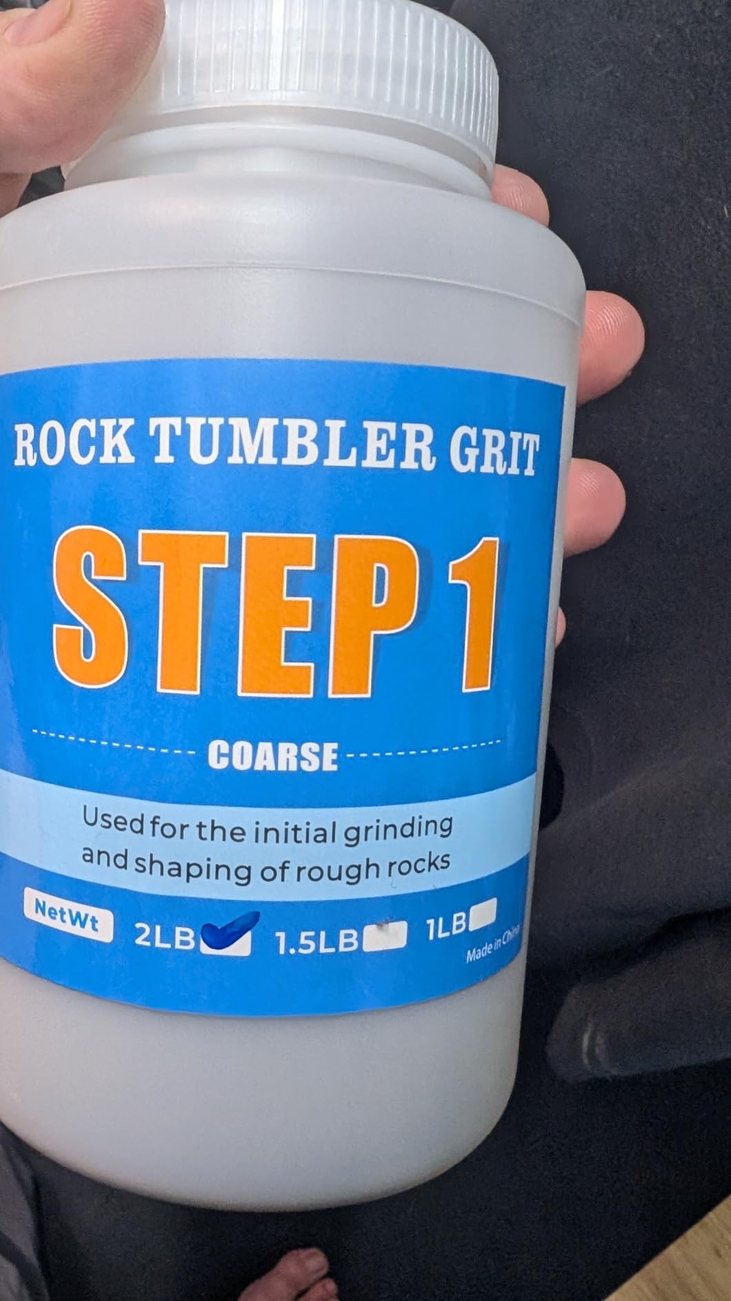 Rock Tumbler Grit and Polish Refill Kit - 10 Pounds, Ultimate Value Pack with Ceramic & Plastic Pellets, Polishes Up to 70 lbs. of Rocks, 4-Step Tumbling Media, Works with All Rock Tumblers customer photo 2