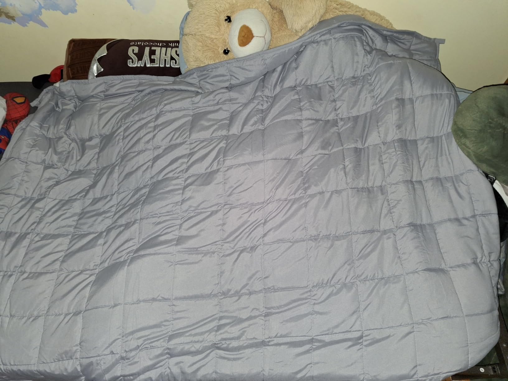 Topblan Weighted Blanket for Adults 12lbs, Soft Cooling Breathable Weighted Throw for Sleeping, Washable Heavy Blanket with Glass Beads for Winter, Sofa Bed, 48