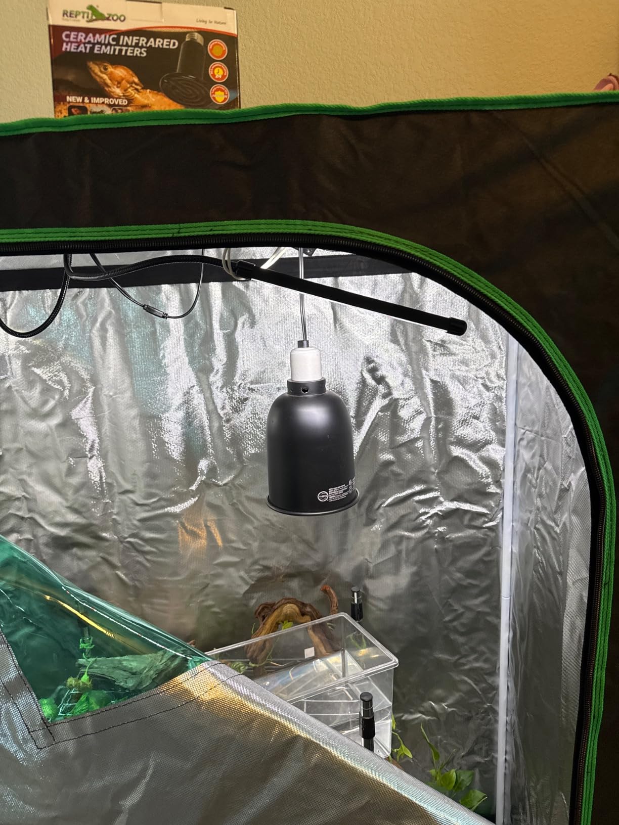 REPTI ZOO 100W Reptile Heat Lamp 2Pack Ceramic Heat Emitter Night Heat Lamp Bulbs Reptile Terrarium Heat lamp Tank Heat Bulb for Turtle Bearded Dragon Gecko Lizard Snake Chicken E26 customer photo 1