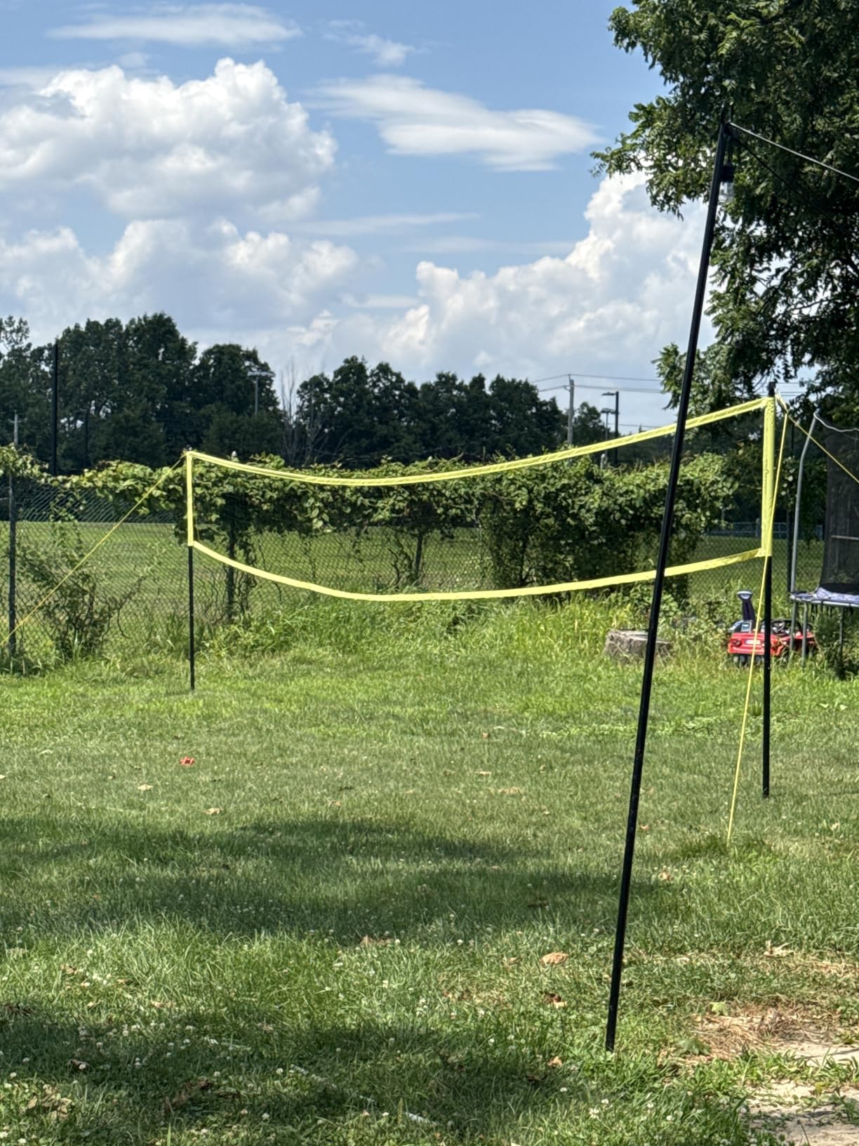 Volleyball Net Outdoor - Portable Volleyball Set for Backyard with Professional Volleyball Net, Wrap Yarn Volleyball and Pump, Boundary Line, Carry Bag customer photo 2