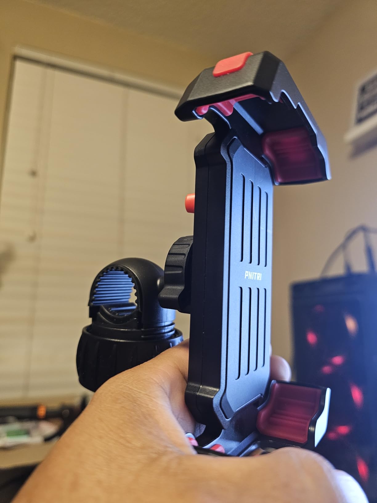 Pnitri 2025 New Upgraded Bike Phone Holder Handlebar - 1S Quick Install, Motorcycle Phone Mount, Bicycle Phone Holder fit Large Phone Case for iPhone Samsung, Dirt Scooter Mini Bike Accessories customer photo 2