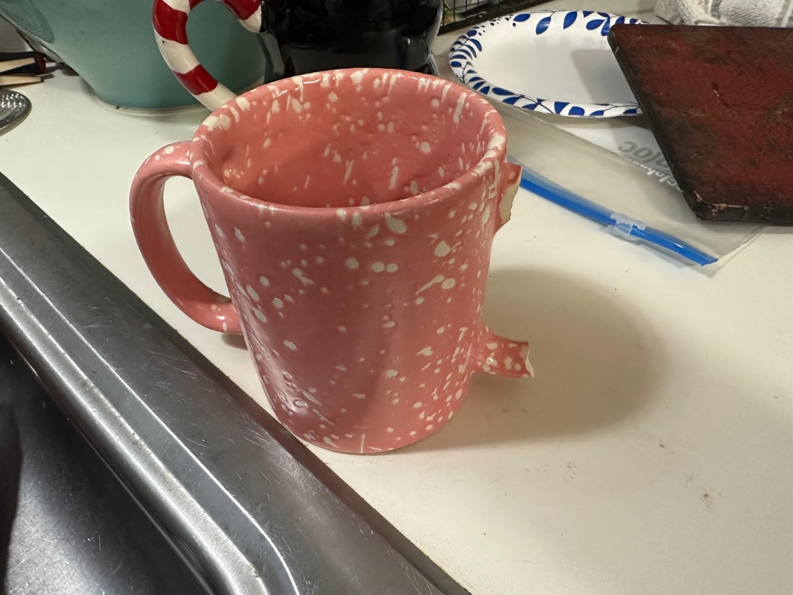 HealthGoodsIn Dual Handle Mug (Double Grip Mug) to Aid Tremors, 11.83 US Fl. Oz. (350 Ml) (Elegant Blue) customer photo 1