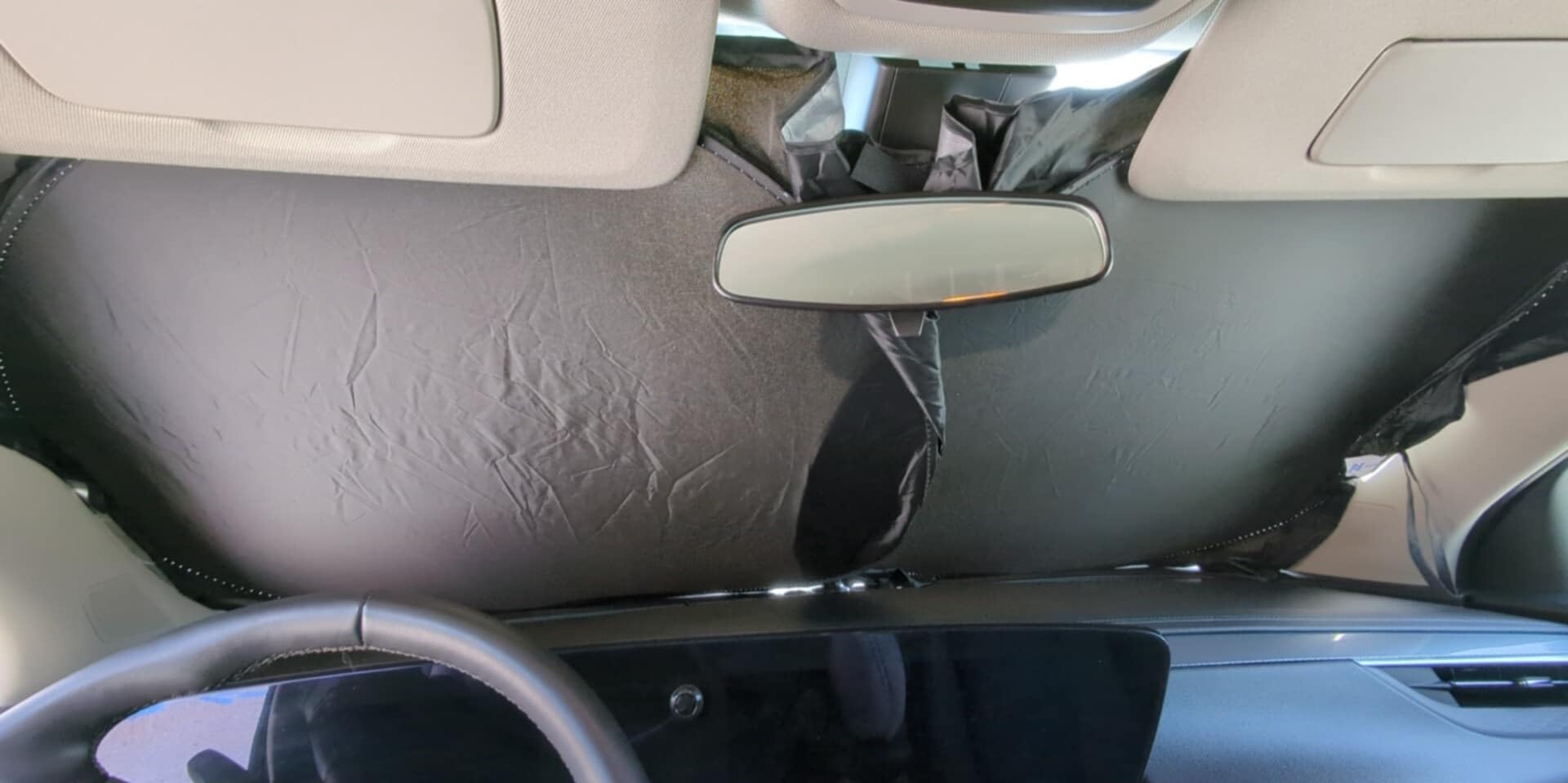 Foldable Windshield Sun Shade for Car - 280T Reflective UV and Heat Shield with Storage Bag | Keeps Interior Cool | Universal Fit for Sedans, SUVs, and Trucks - Standard (64