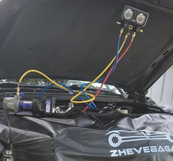 Orion Motor Tech Cordless Lithium-Ion HVAC Vacuum Pump, 3 cfm Vacuum Pump, Battery-Powered Auto AC Vacuum Pump for R134a R410a R1234yf Systems, 1/4hp Single Stage Vacuum Pump Automotive customer photo 1