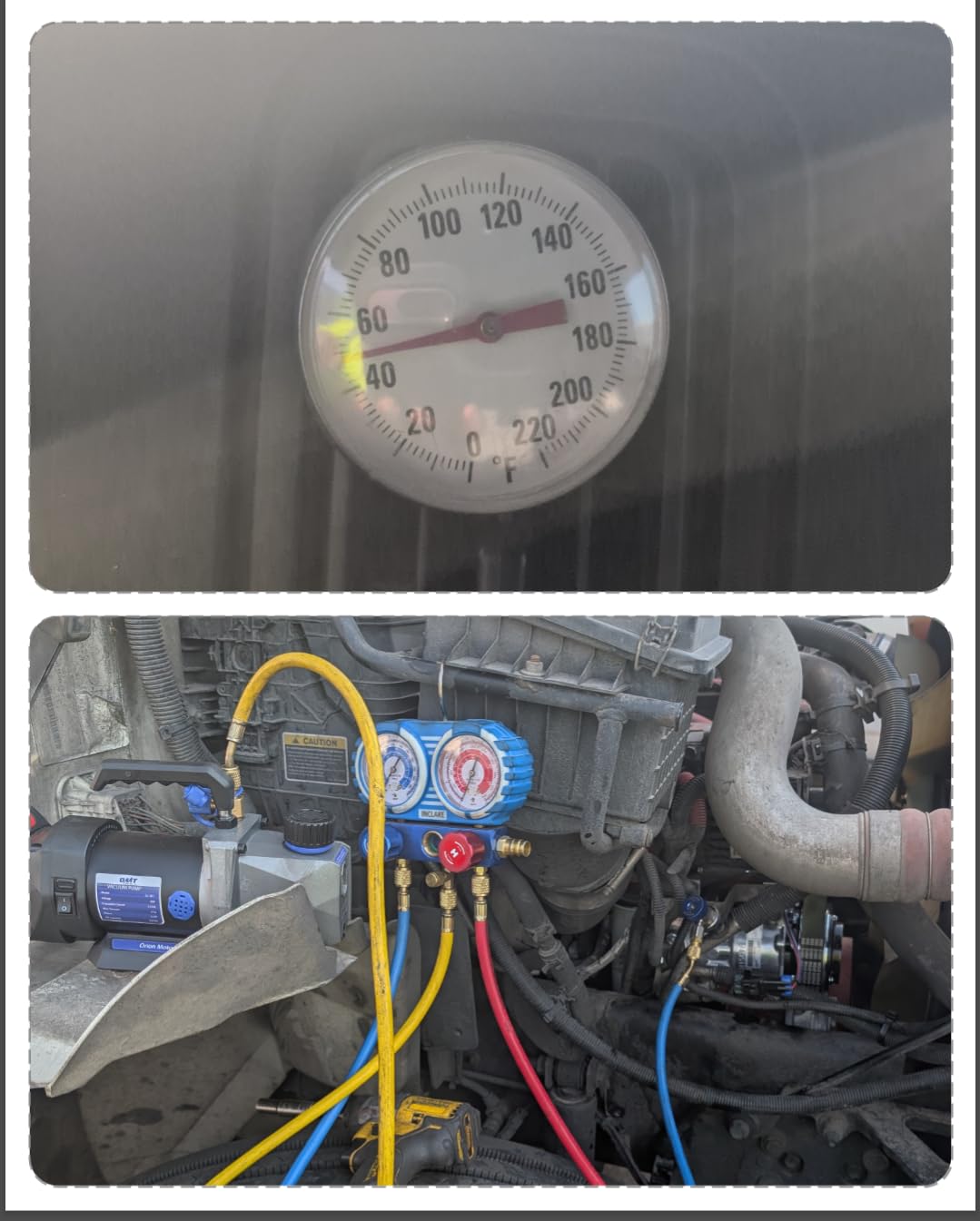 Orion Motor Tech Cordless Lithium-Ion HVAC Vacuum Pump, 3 cfm Vacuum Pump, Battery-Powered Auto AC Vacuum Pump for R134a R410a R1234yf Systems, 1/4hp Single Stage Vacuum Pump Automotive customer photo 2