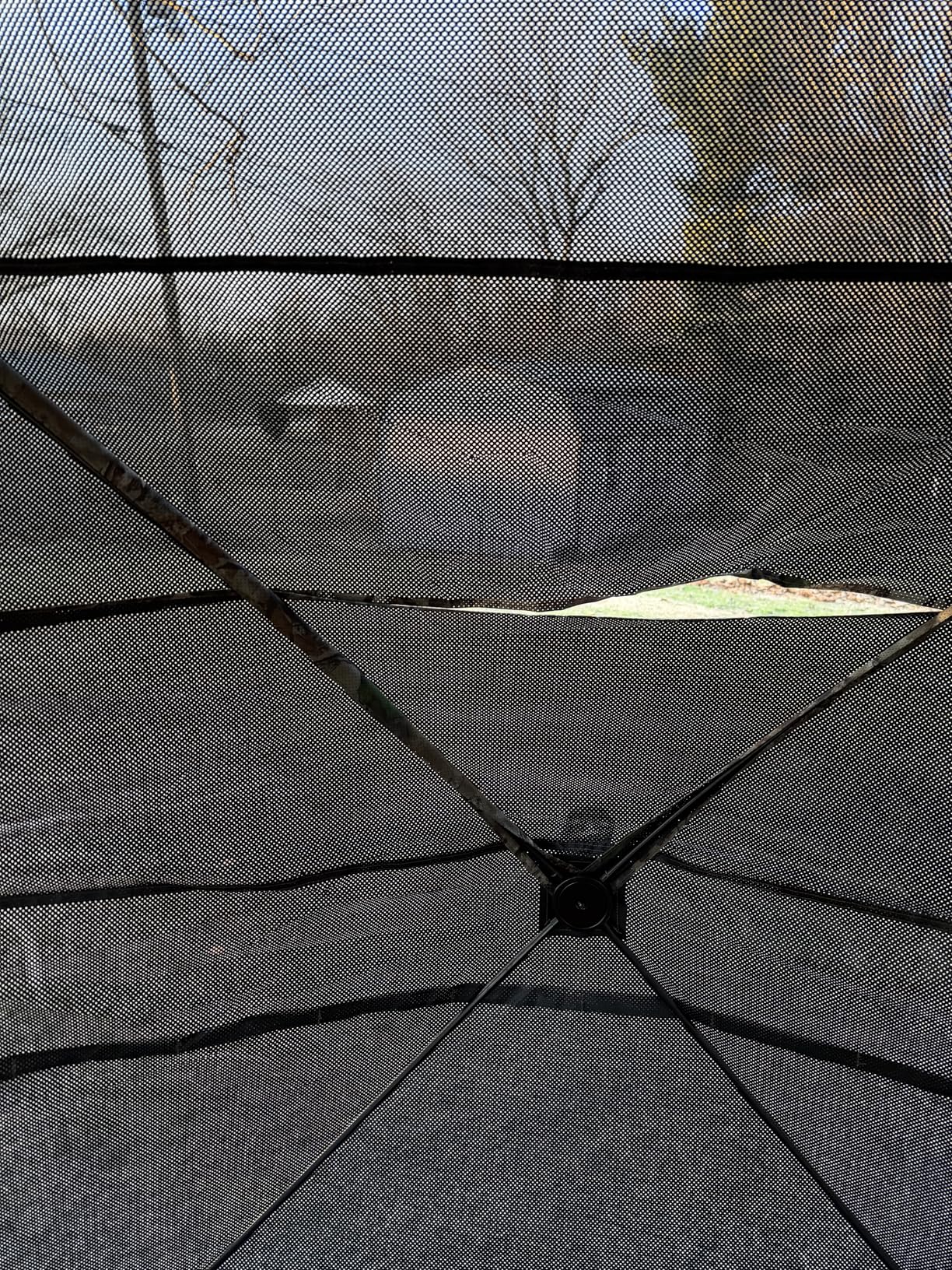 Hunting Blind with Floor Mat, 360 Degree See Through Ground Blind with Carrying Bag, 2/3/4 Person Pop Up Camouflage Tent Portable Concealed Shelter customer photo 2